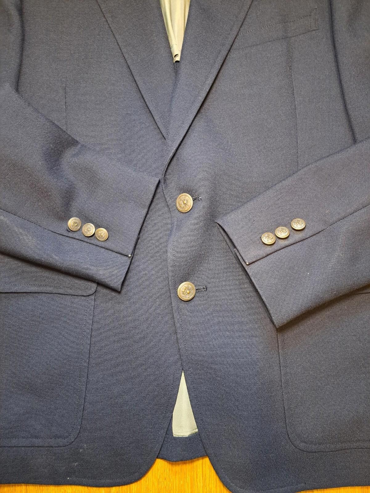 Hart Schaffner Marx VINTAGE Hart Schaffner Marx Jack Nicklaus Blazer 42R Navy Size 42R - 3 Thumbnail