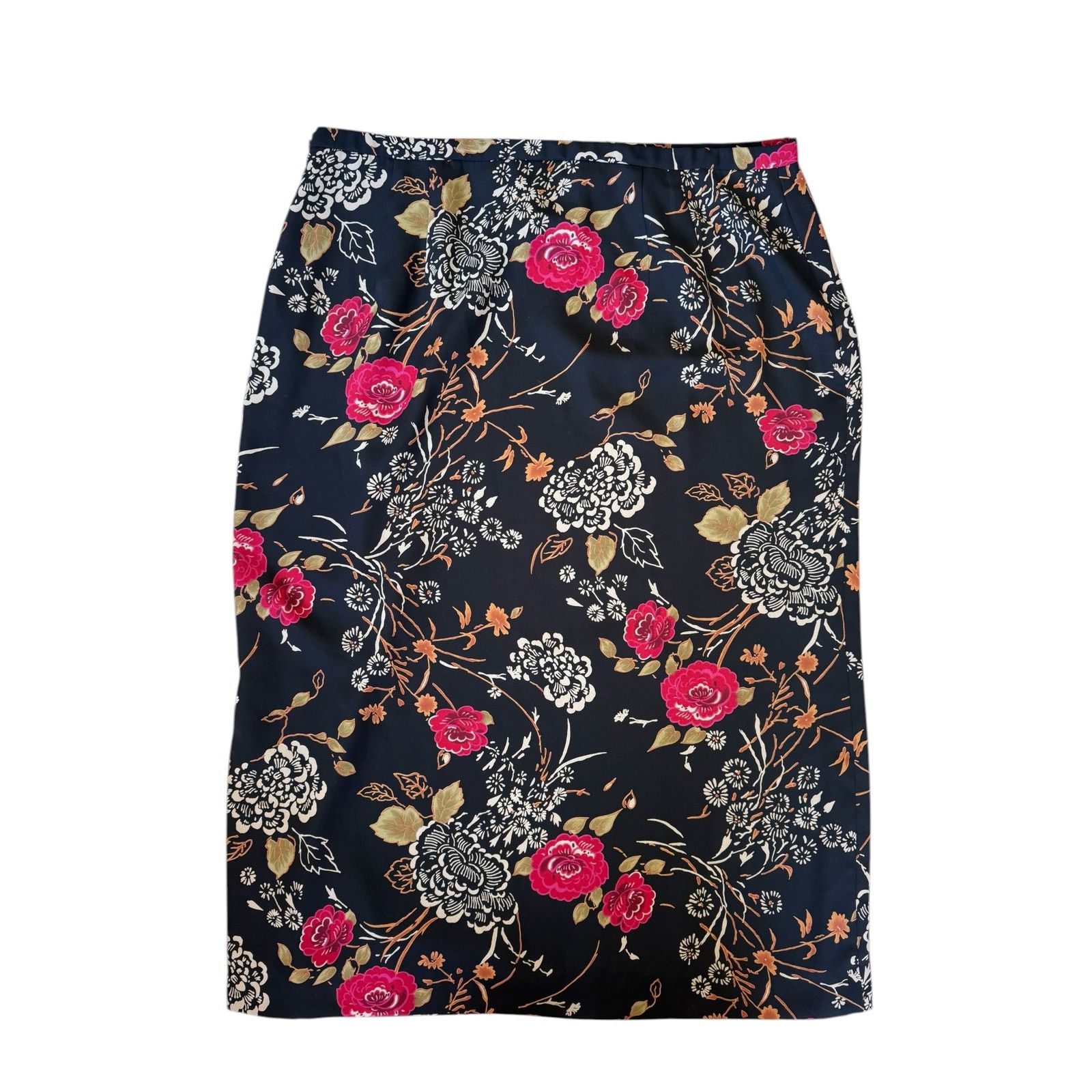 Pendleton PENDLETON Dark Floral Lined Maxi Skirt Size 20W Plus Size 42" / US 20 - 4 Thumbnail