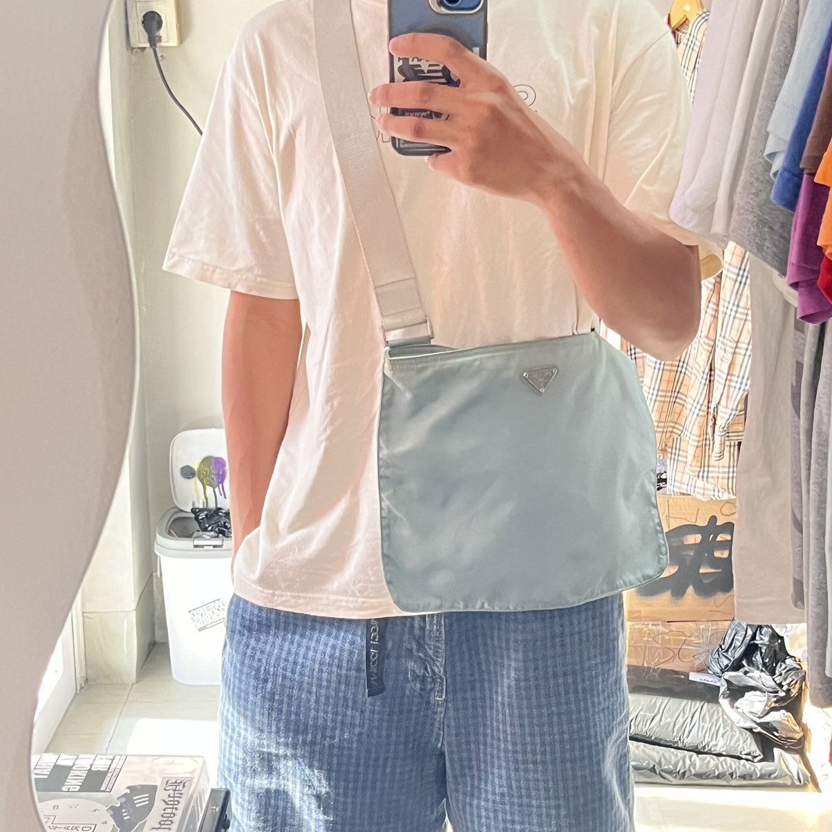 Prada DELETE IN 24 HOURS ❗️Vintage Prada nylon slingbag 🔵 Size ONE SIZE - 7 Thumbnail
