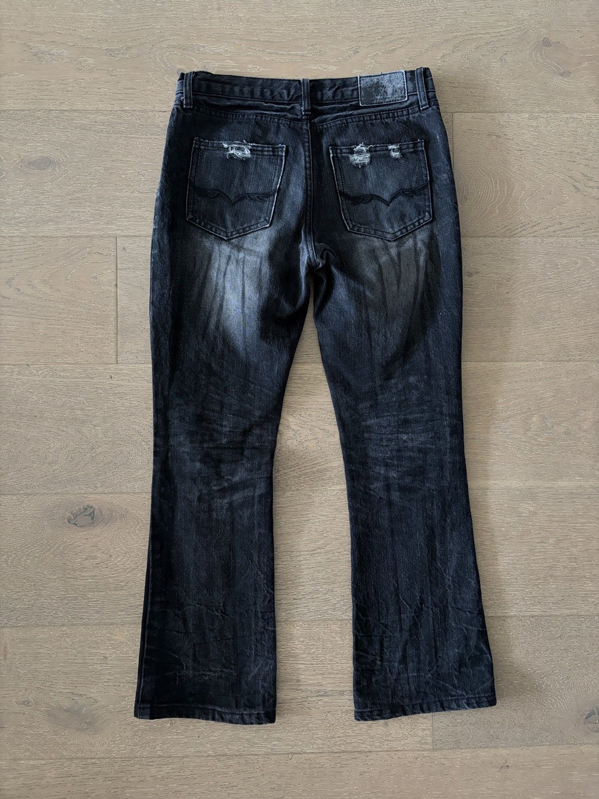 GOSTAR DE FUGA Gostar De Fuga Waxed Denim Jeans Size US 29 - 3 Thumbnail