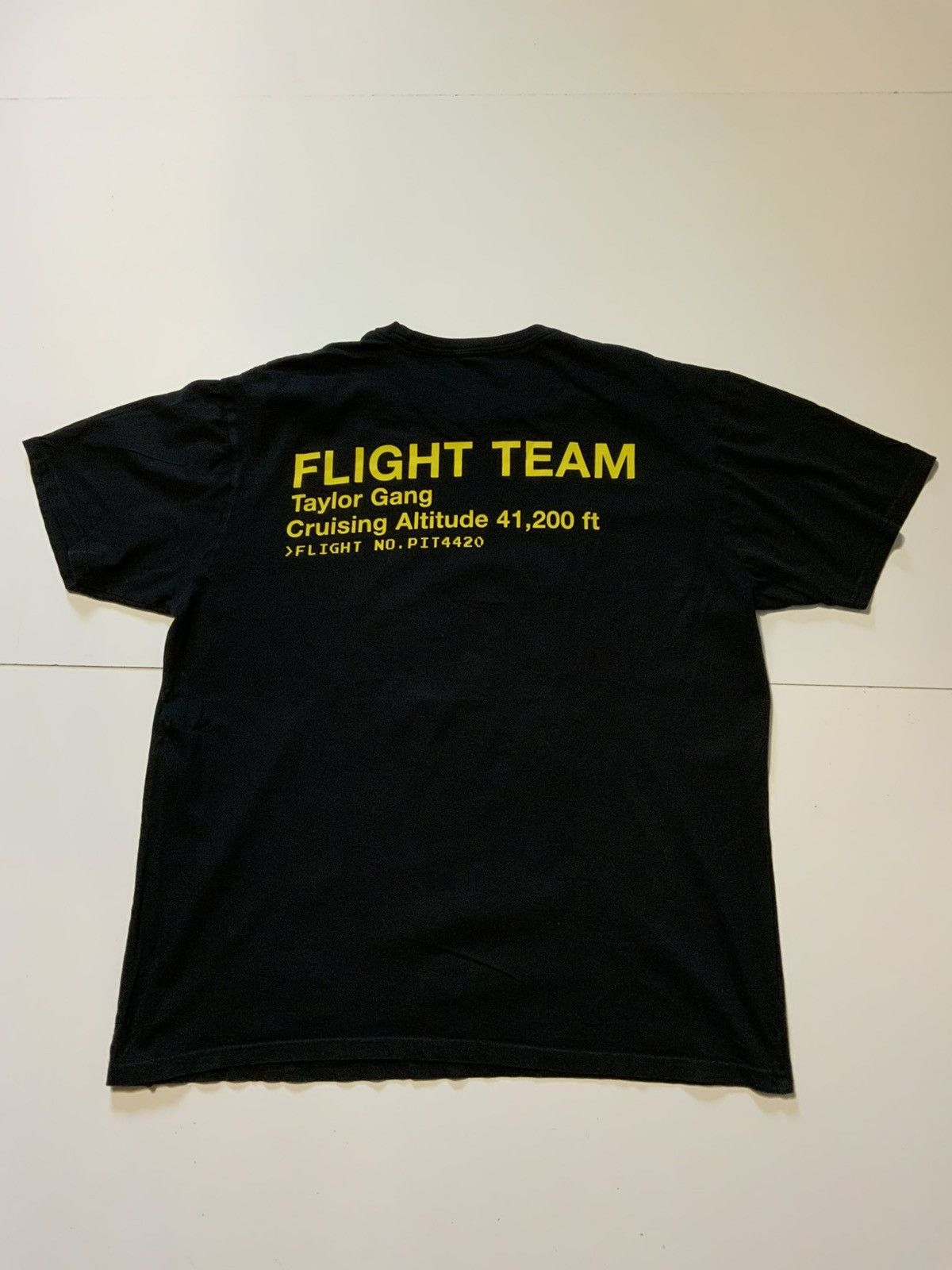 Taylor Gang × Wiz Khalifa Taylor Gang Wiz Khalifa Flight Team Black & Yellow T-Shirt Size US M / EU 48-50 / 2 - 2 Thumbnail
