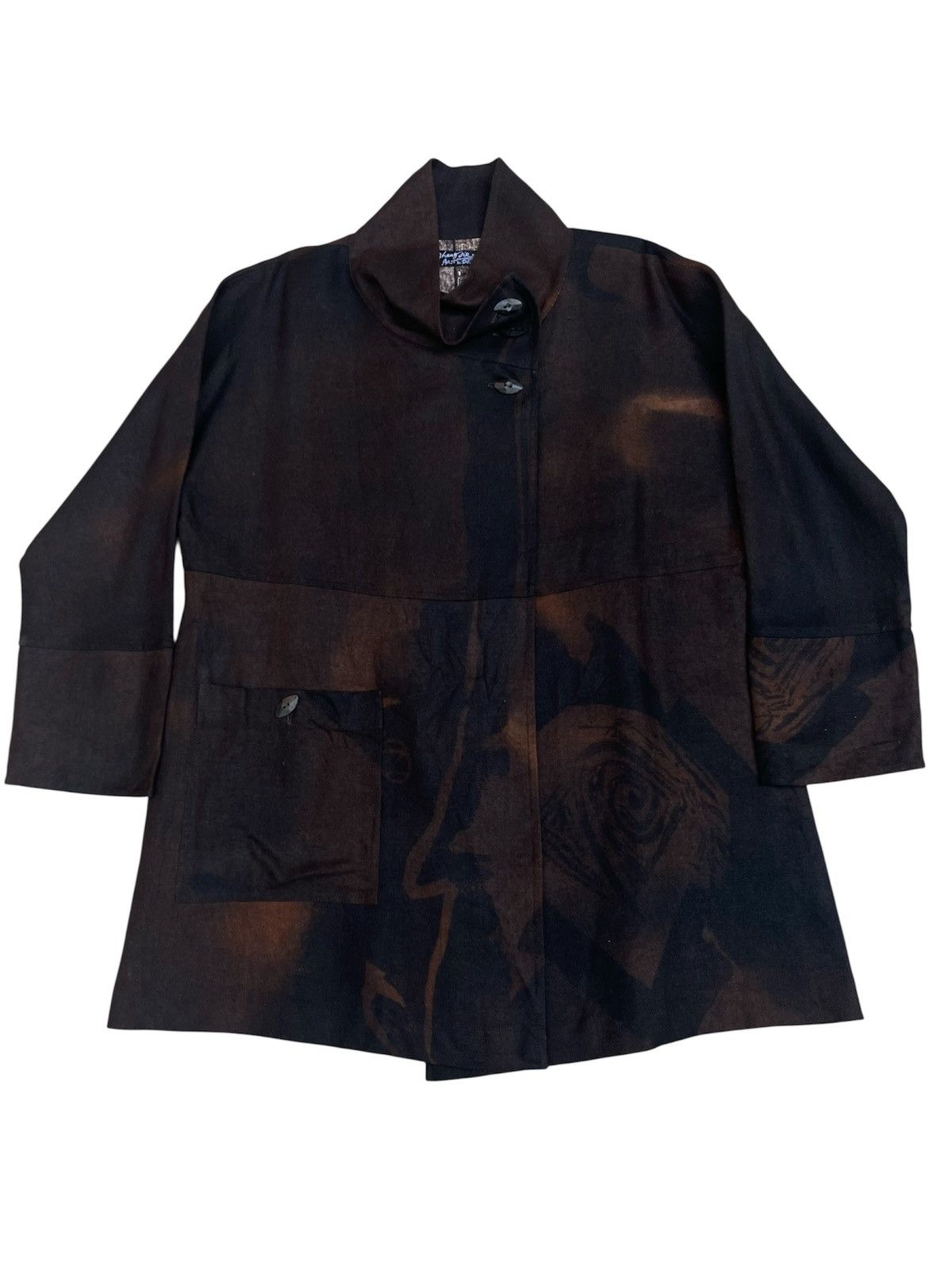 Japanese Brand Mary Jie Abstract Art Coat – Japan Designer Piece Size M / US 6-8 / IT 42-44 - 1 Thumbnail