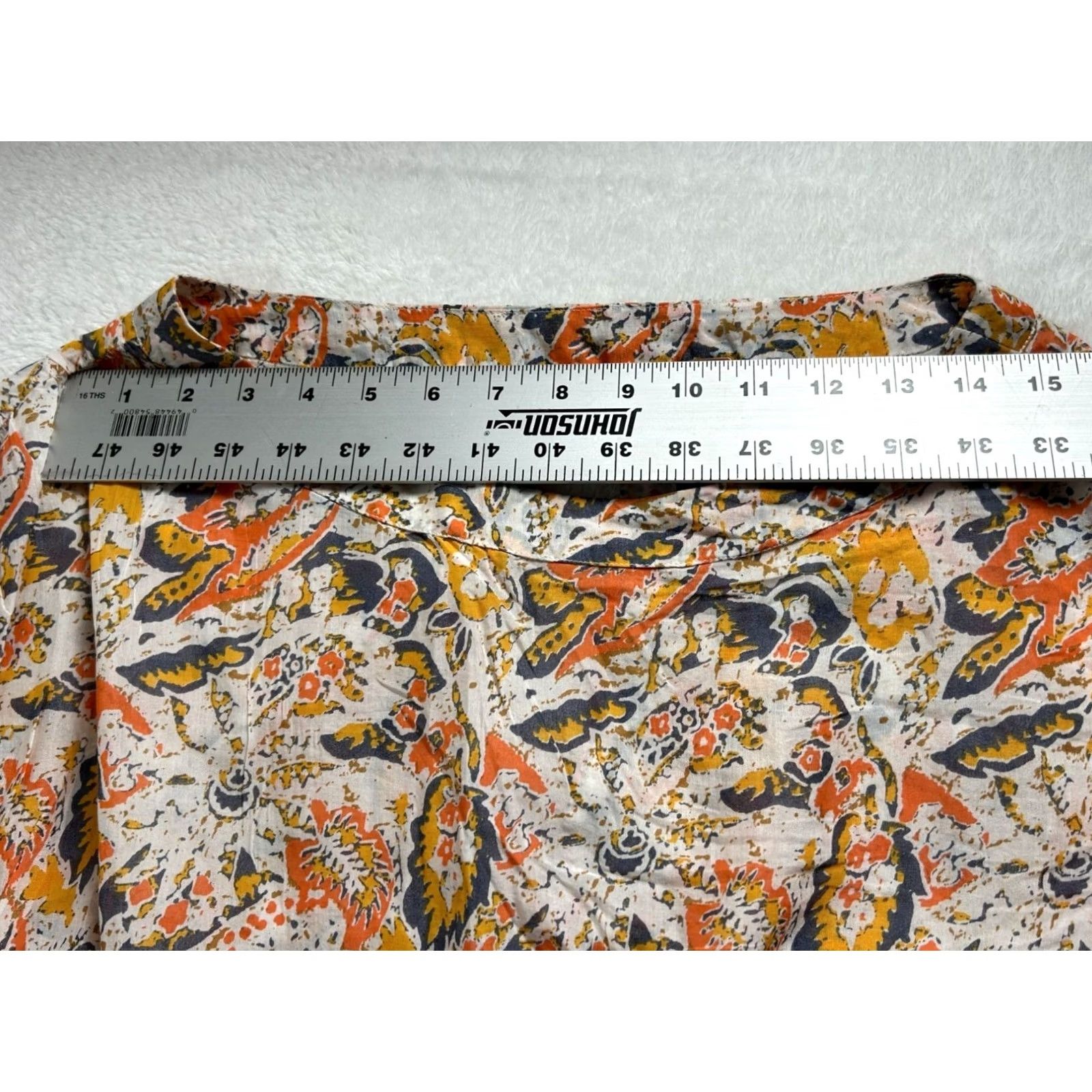 Free People VINTAGE-NOT? Free People Mini Dress Short Sun Printed Long Sleeve Cut Out Back Button NWOT Size S / US 4 / IT 40 - 7 Thumbnail