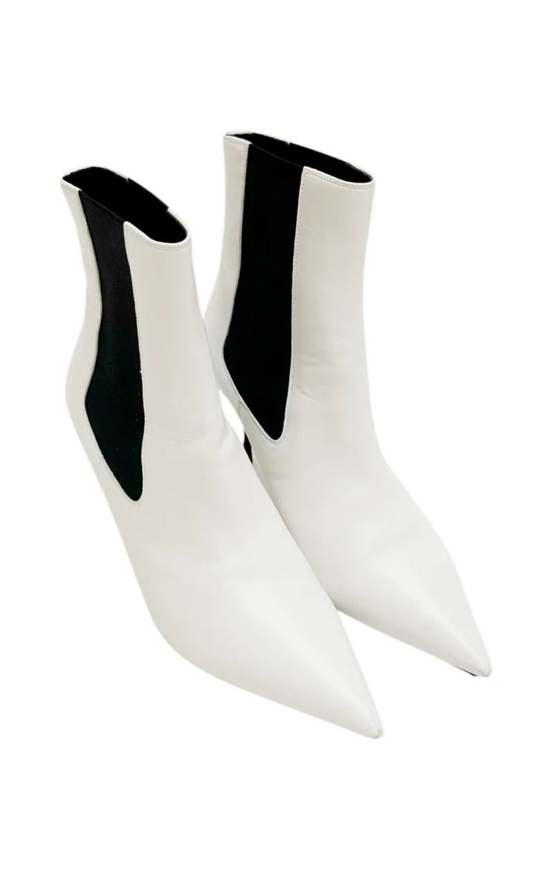 Tom Ford o1y0126 Ankle Boots in White/Black Size US 10 / IT 40 - 1 Thumbnail