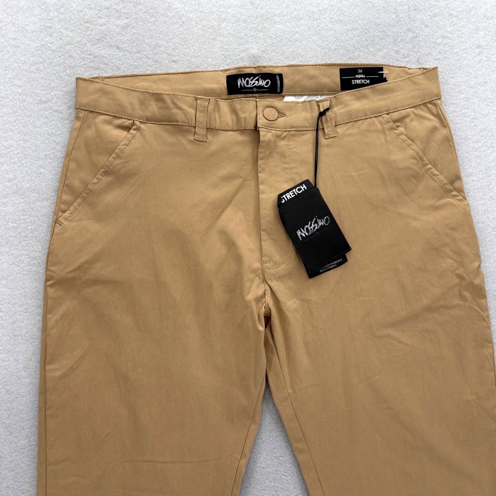 Mossimo Mossimo Jogger Pants Mens 36 Beige Slim Fit Inseam 29 Moisture Wicking NWT Tech Size US 36 / EU 52 - 2 Thumbnail