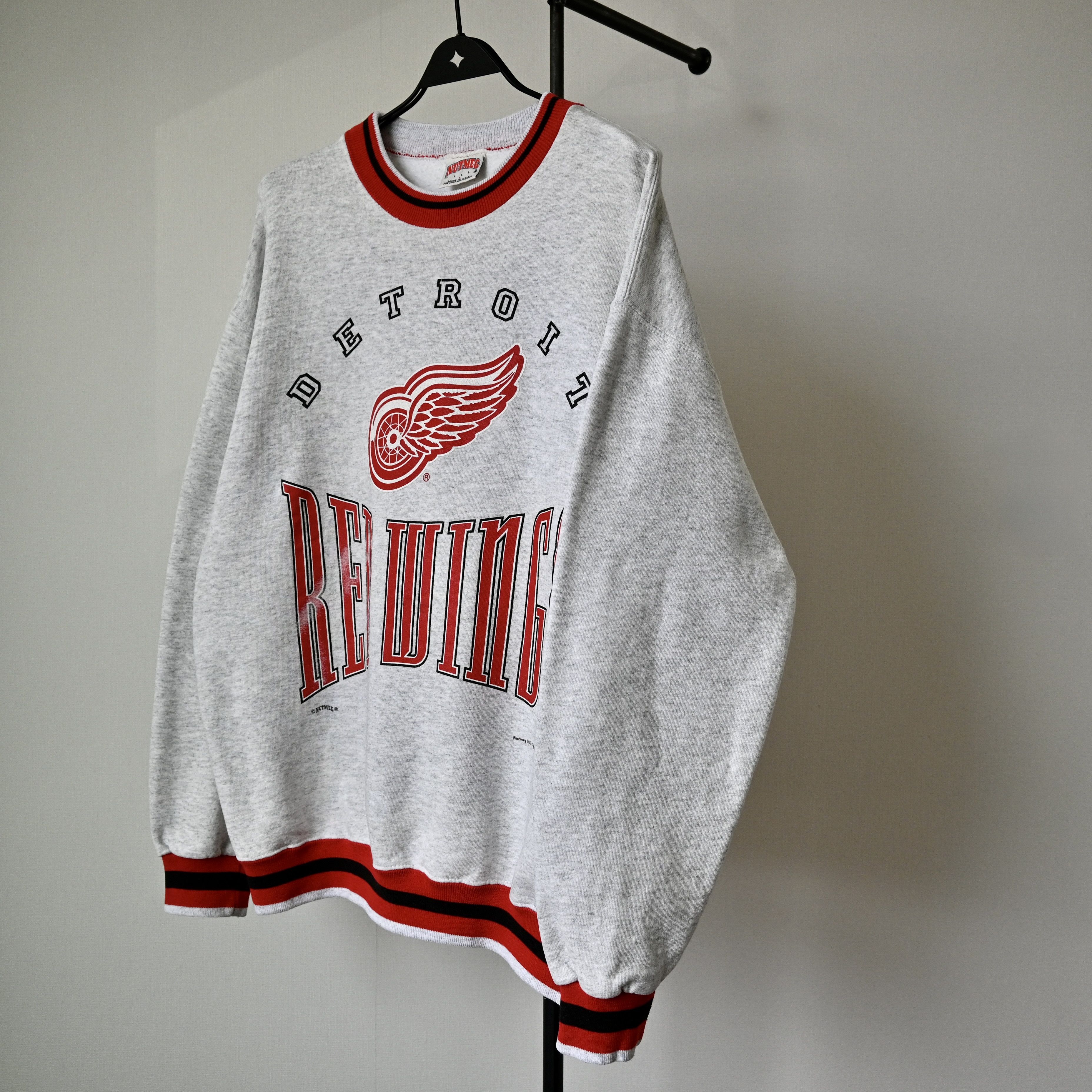 NHL VTG 1990s DETROIT RED WINGS sweatshirt made in USA Size US L / EU 52-54 / 3 - 1 Thumbnail