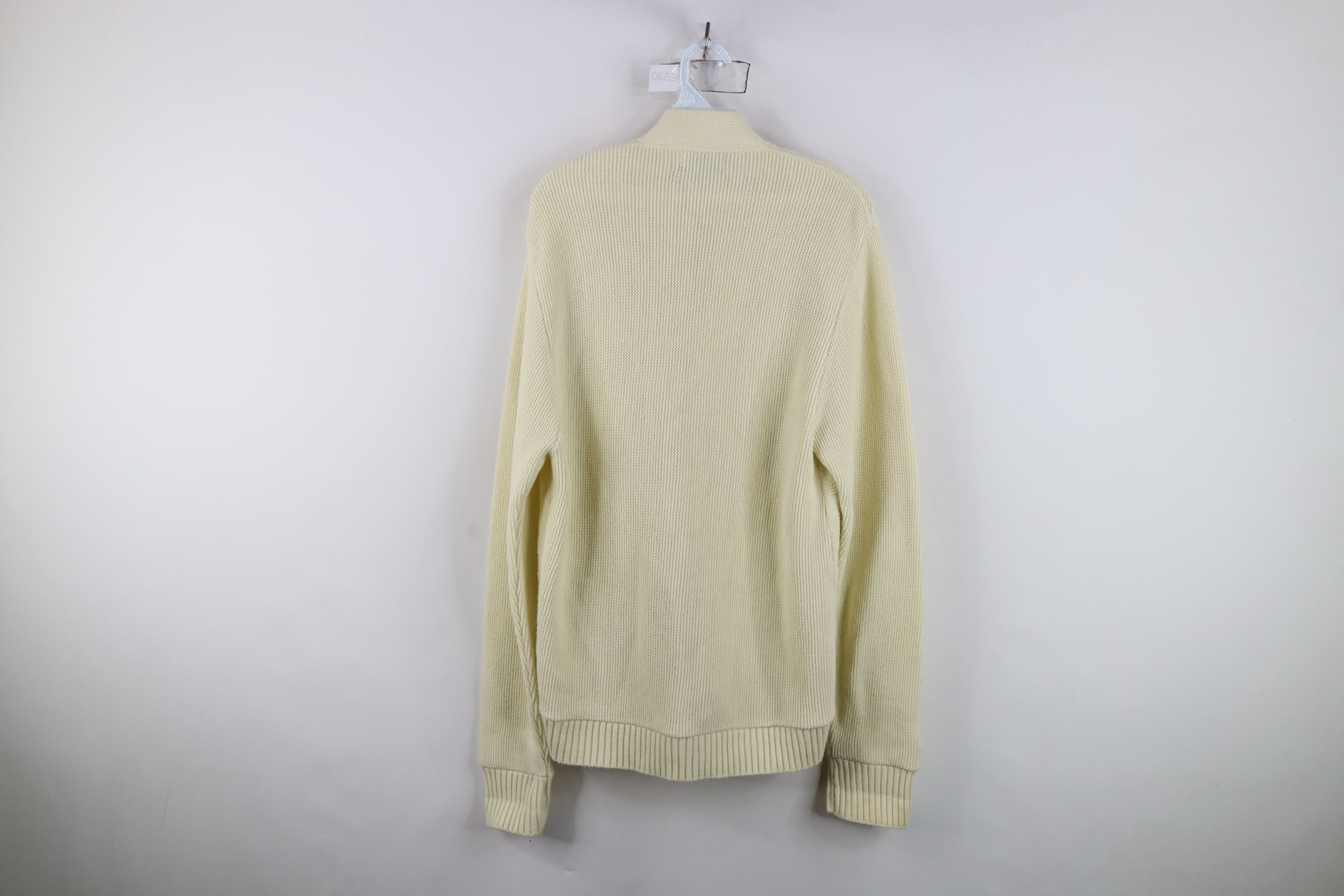 Vintage Vintage 70s Streetwear Knit Cardigan Sweater Beige USA Size US L / EU 52-54 / 3 - 12 Thumbnail