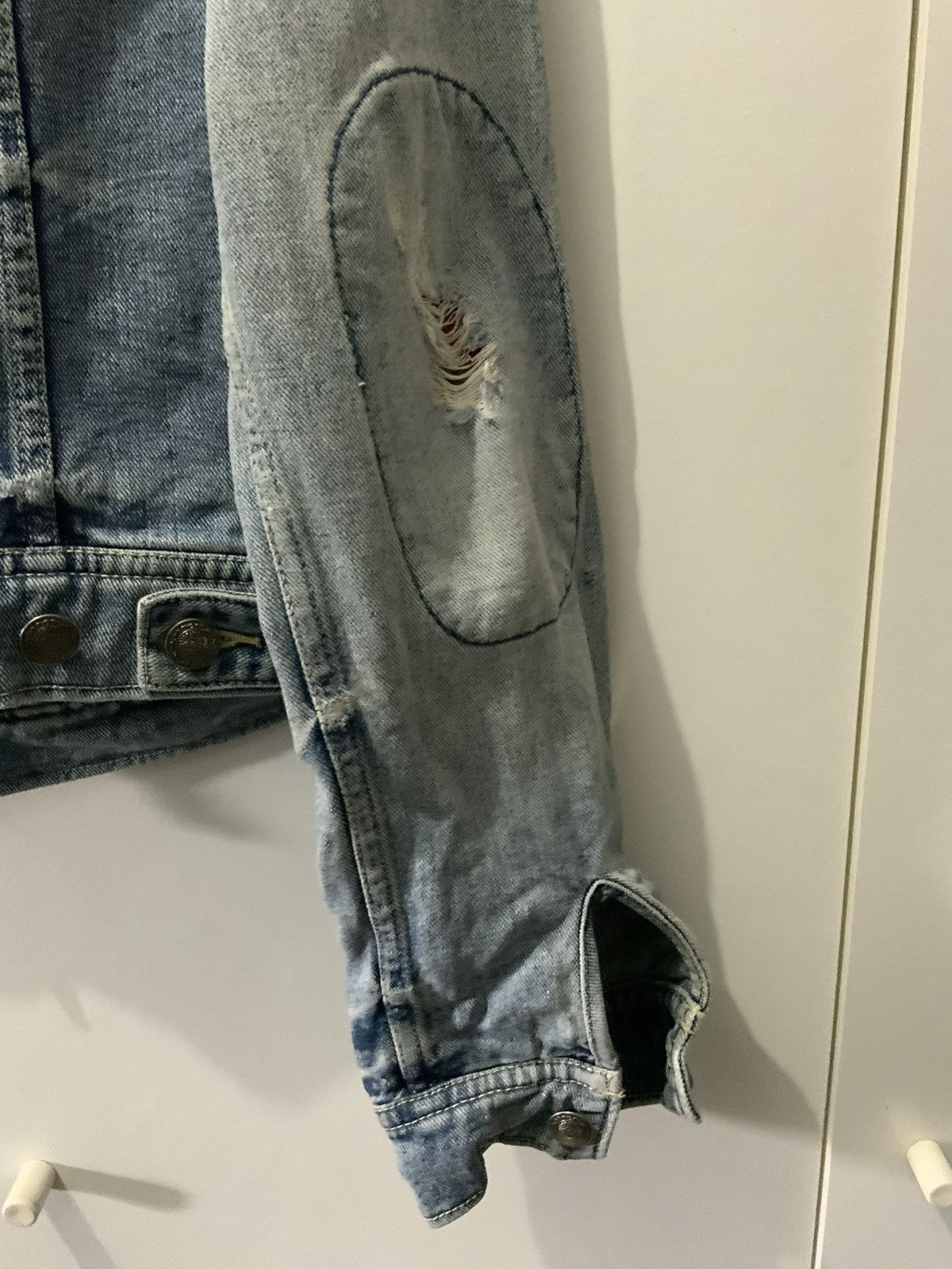 If Six Was Nine Free People Navajo Patchwork Distressed Kmrii Jacket Size US XS / EU 42 / 0 - 10 Thumbnail
