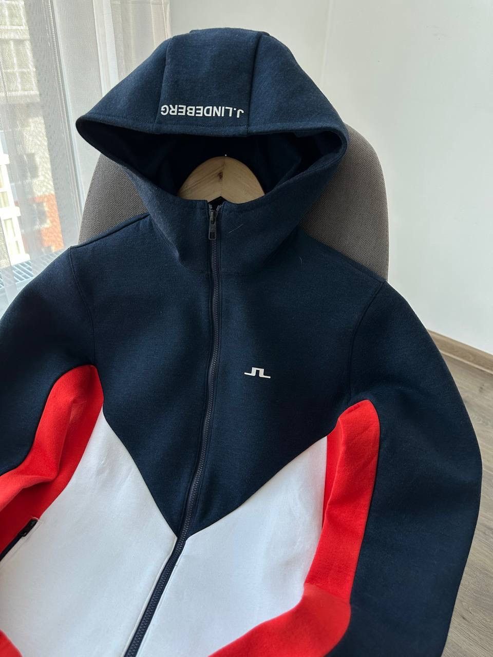 J.Lindeberg × Vintage Vintage J.Lindeberg Full Zip Crystal Hoodie Size M / US 6-8 / IT 42-44 - 10 Thumbnail