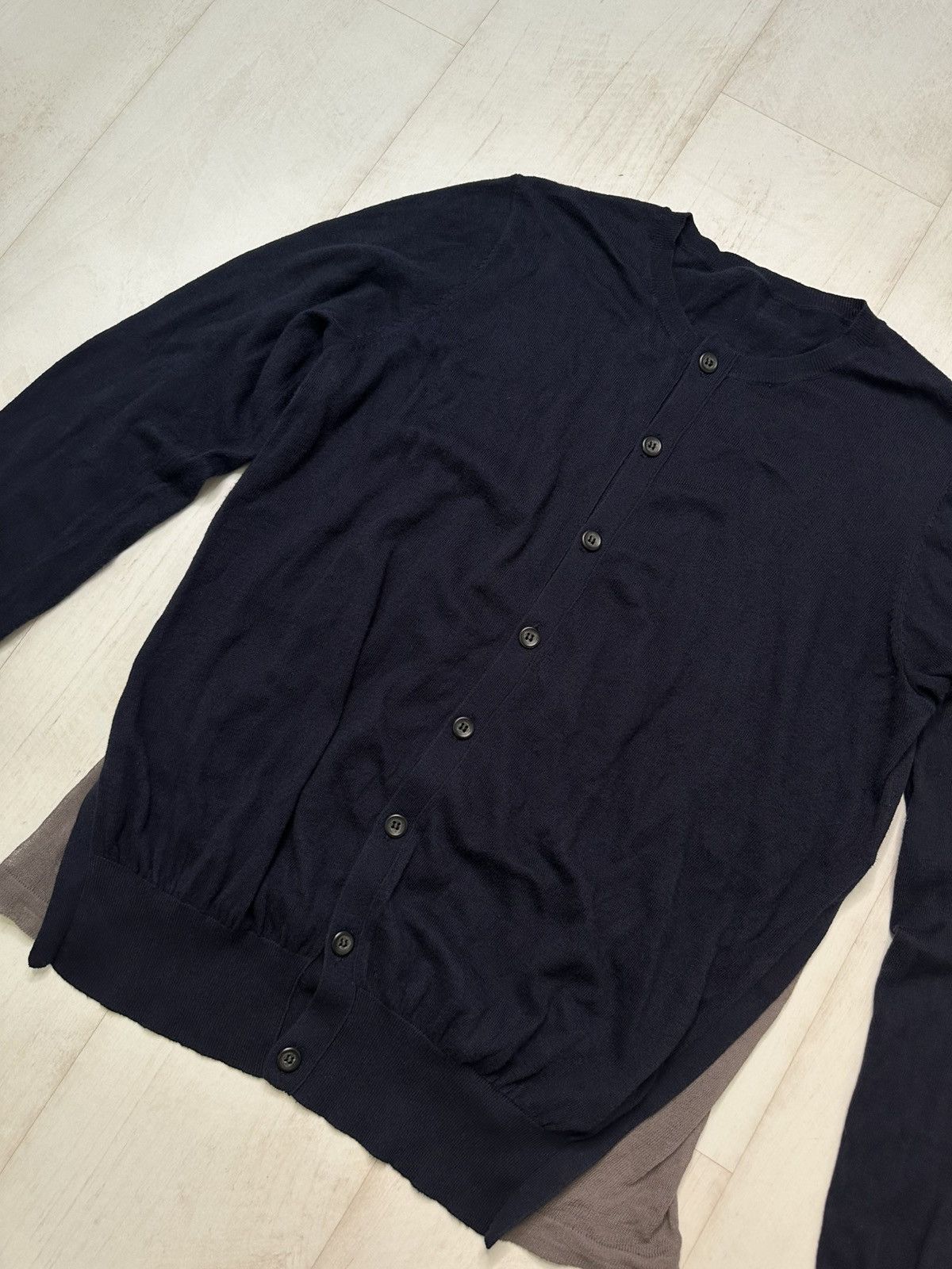 Yohji Yamamoto Yohji Yamamoto Y’s navy cardigan Size L / US 10 / IT 46 - 2 Thumbnail