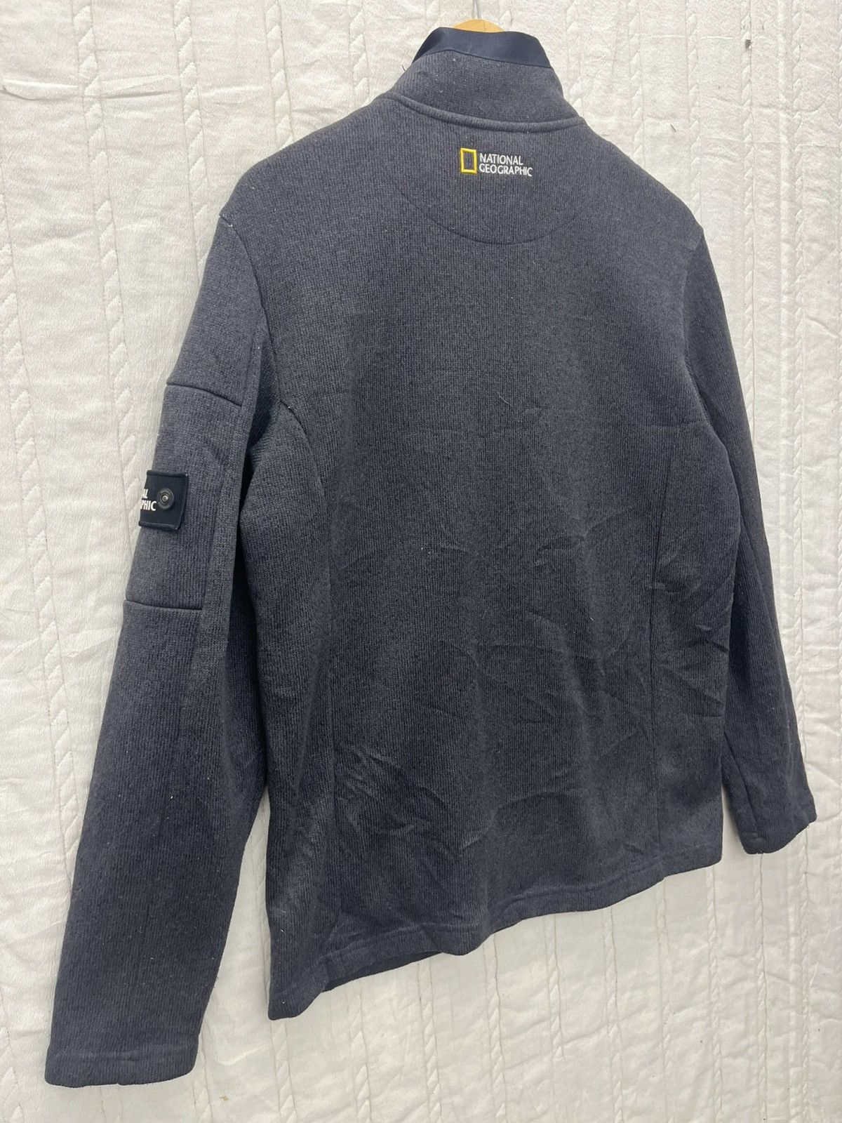 Japanese Brand NATIONAL GEOGRAPHIC WAFFLE KNIT FLEECE JACKET Size US S / EU 44-46 / 1 - 8 Thumbnail