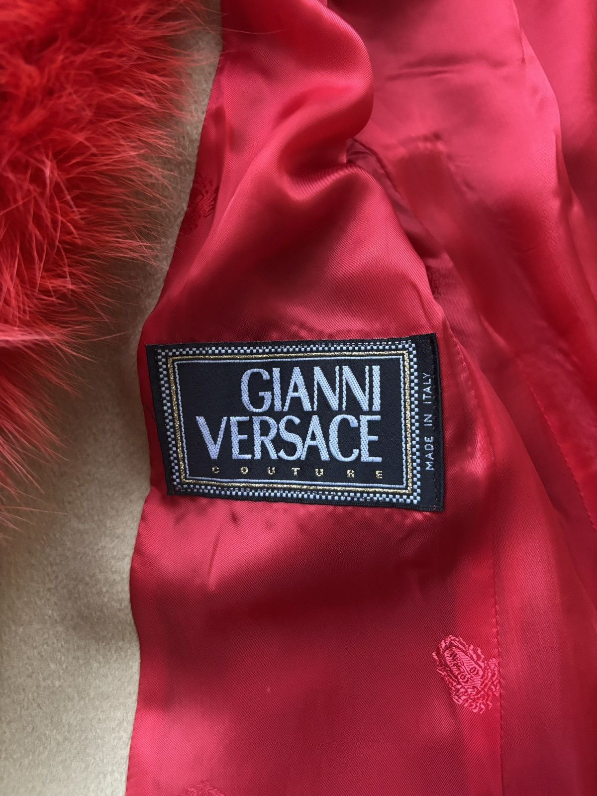 Versace FW1999 Fox Collar Angora Wool Coat Size US S / EU 44-46 / 1 - 7 Thumbnail