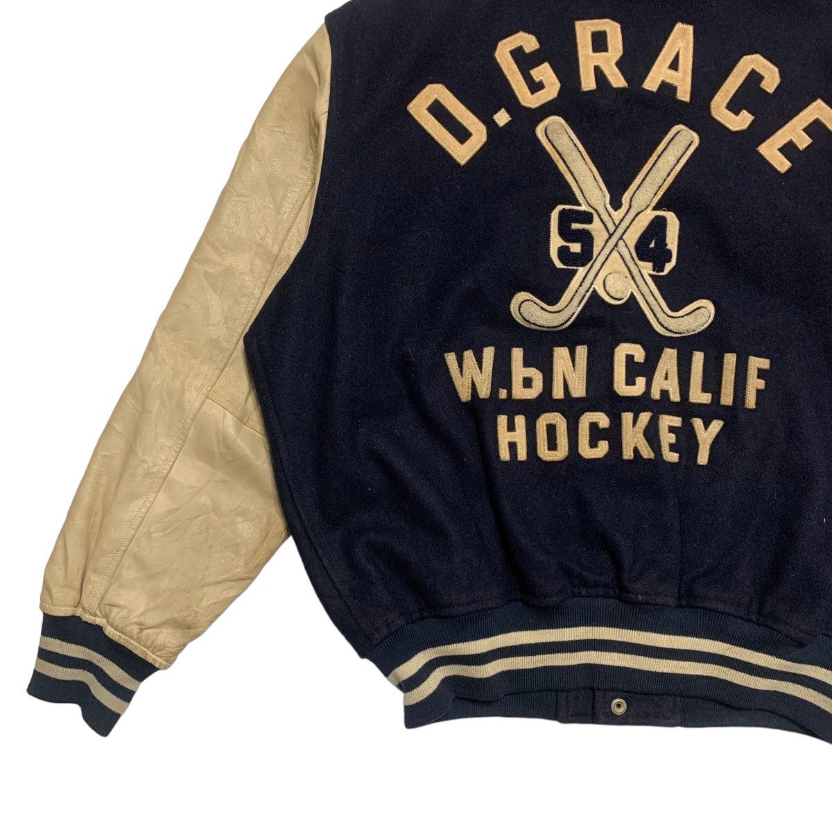 Japanese Brand Vintage D. Grace Calif Hocket Varsity Jacket Size US L / EU 52-54 / 3 - 2 Thumbnail