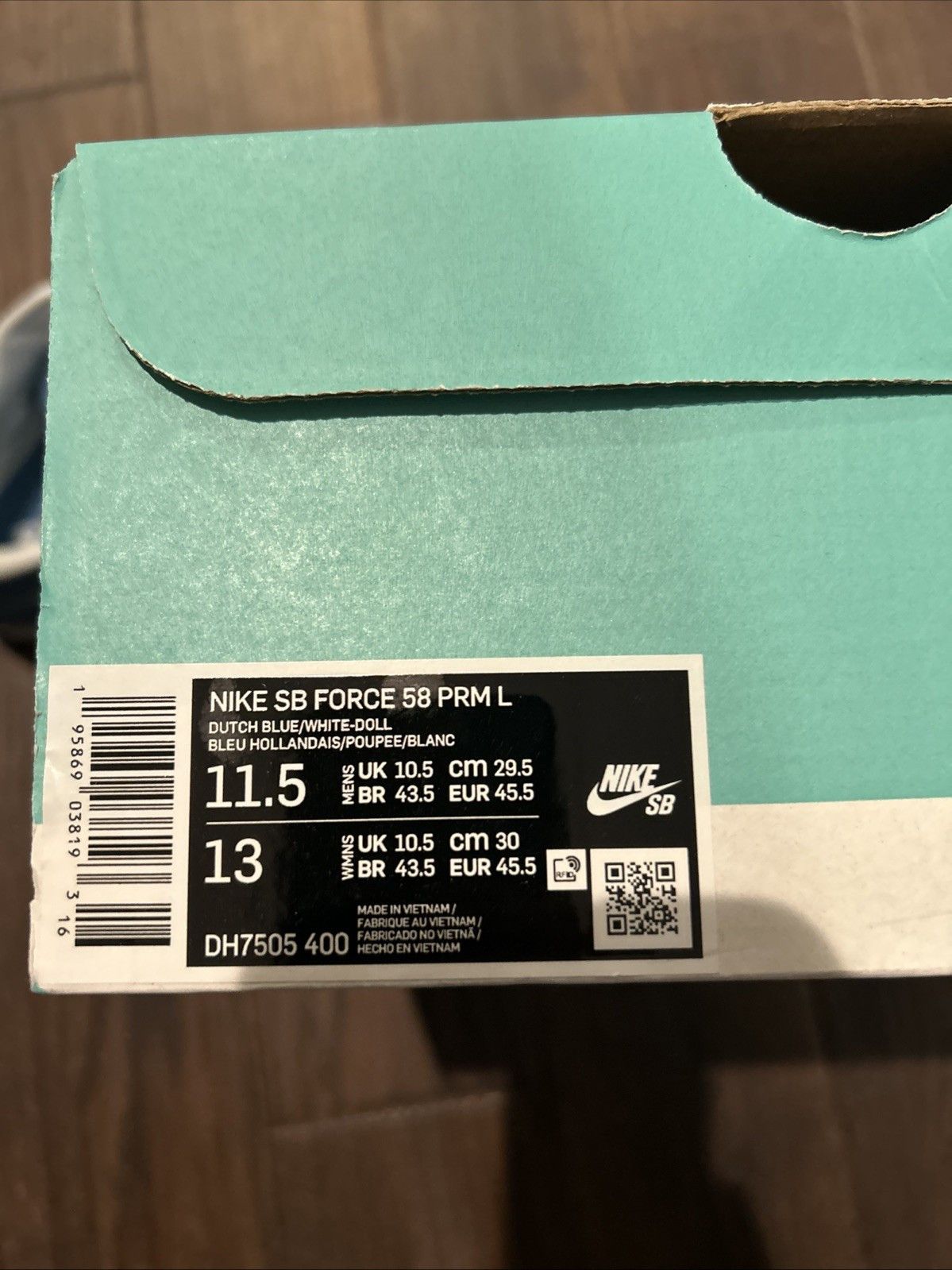 Nike Nike SB Force 58 PRM Leather Sneakers Mens Size 11.5 Size US 11.5 / EU 44-45 - 7 Thumbnail