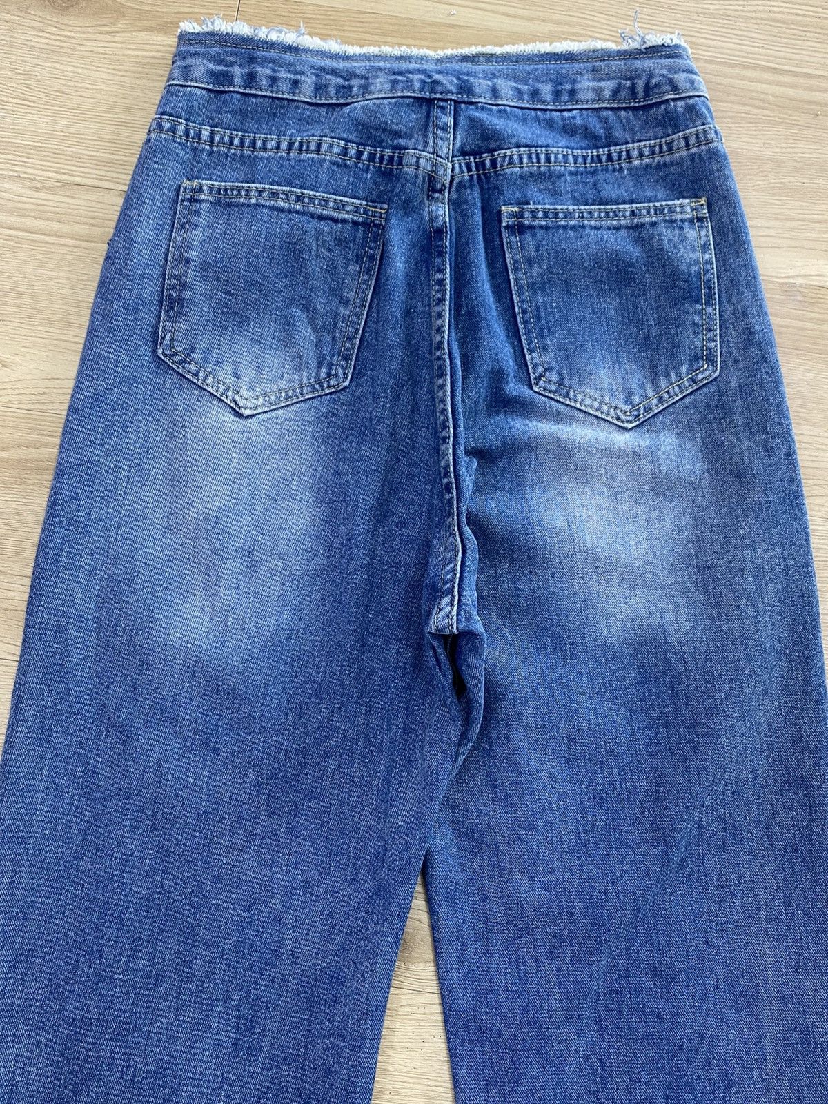 Japanese Brand Japanese Brand Distressed Acid Blue Wash Style Jeans Size US 28 / EU 44 - 4 Thumbnail