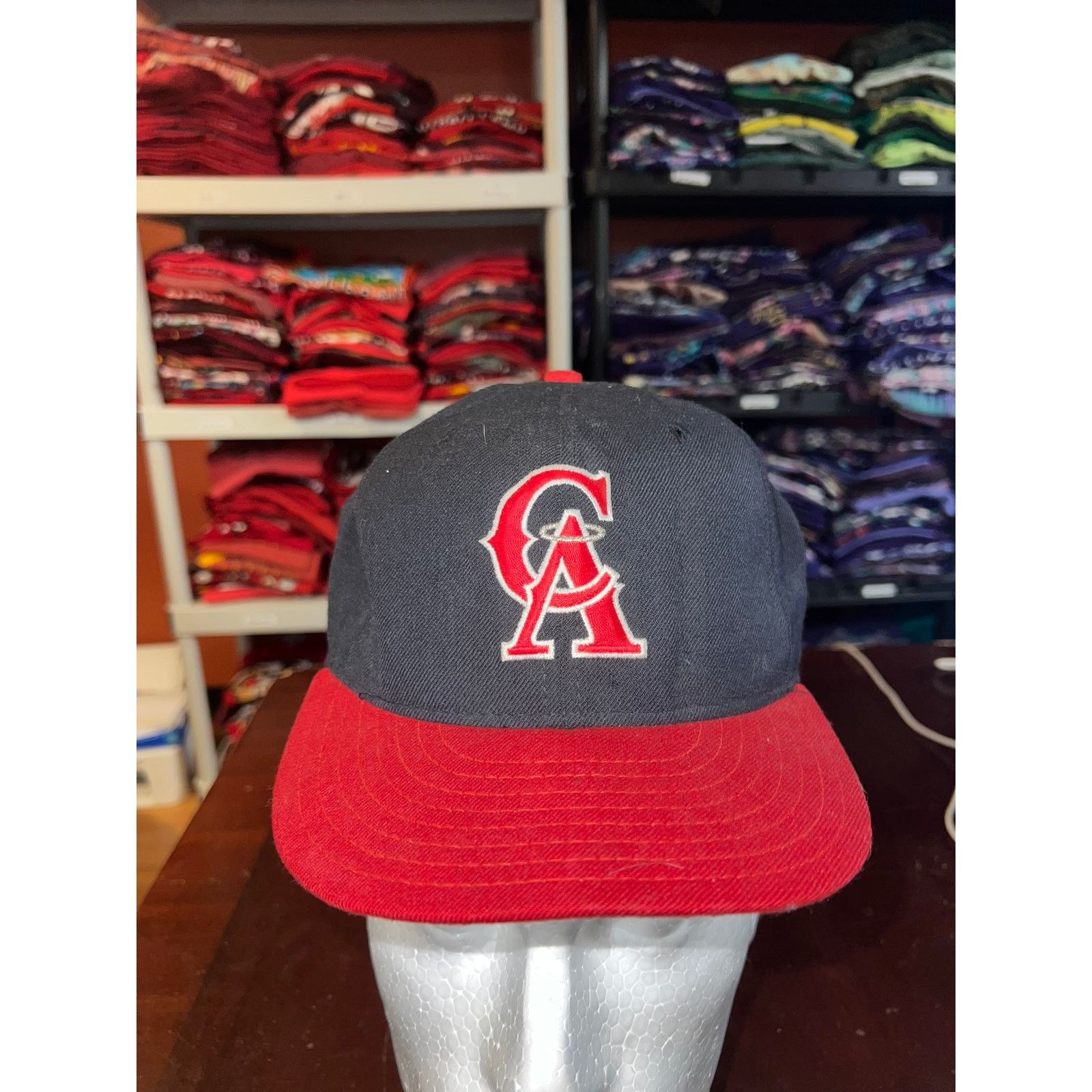 Vintage Los Angeles Angels Hat New Era Pro Model Diamond 6 3/4 USA Size ONE SIZE - 1 Thumbnail