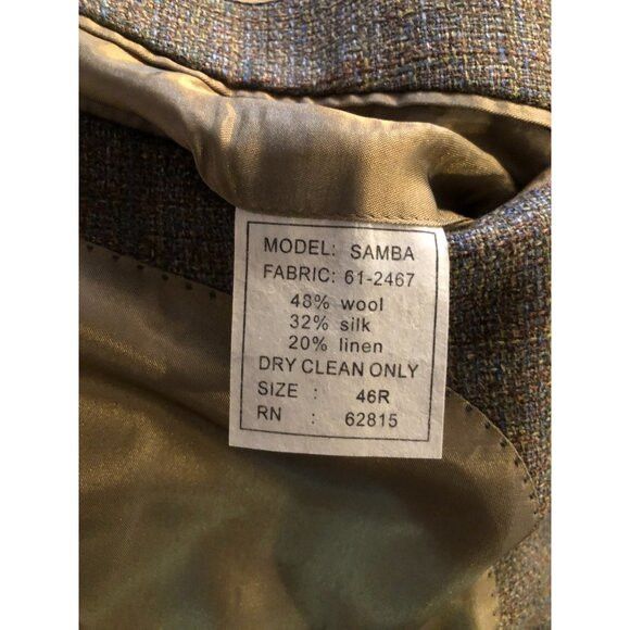 Other Ibiza men's 48%wool 32%silk 20%linen sport coat blazer 46R Size 46R - 10 Thumbnail