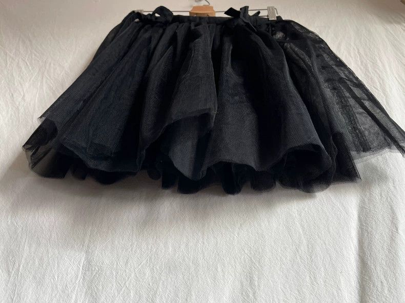 Comme des Garcons Comme des Garcons size XXS Black gauze lace-up fluffy skir Size 23" - 4 Thumbnail
