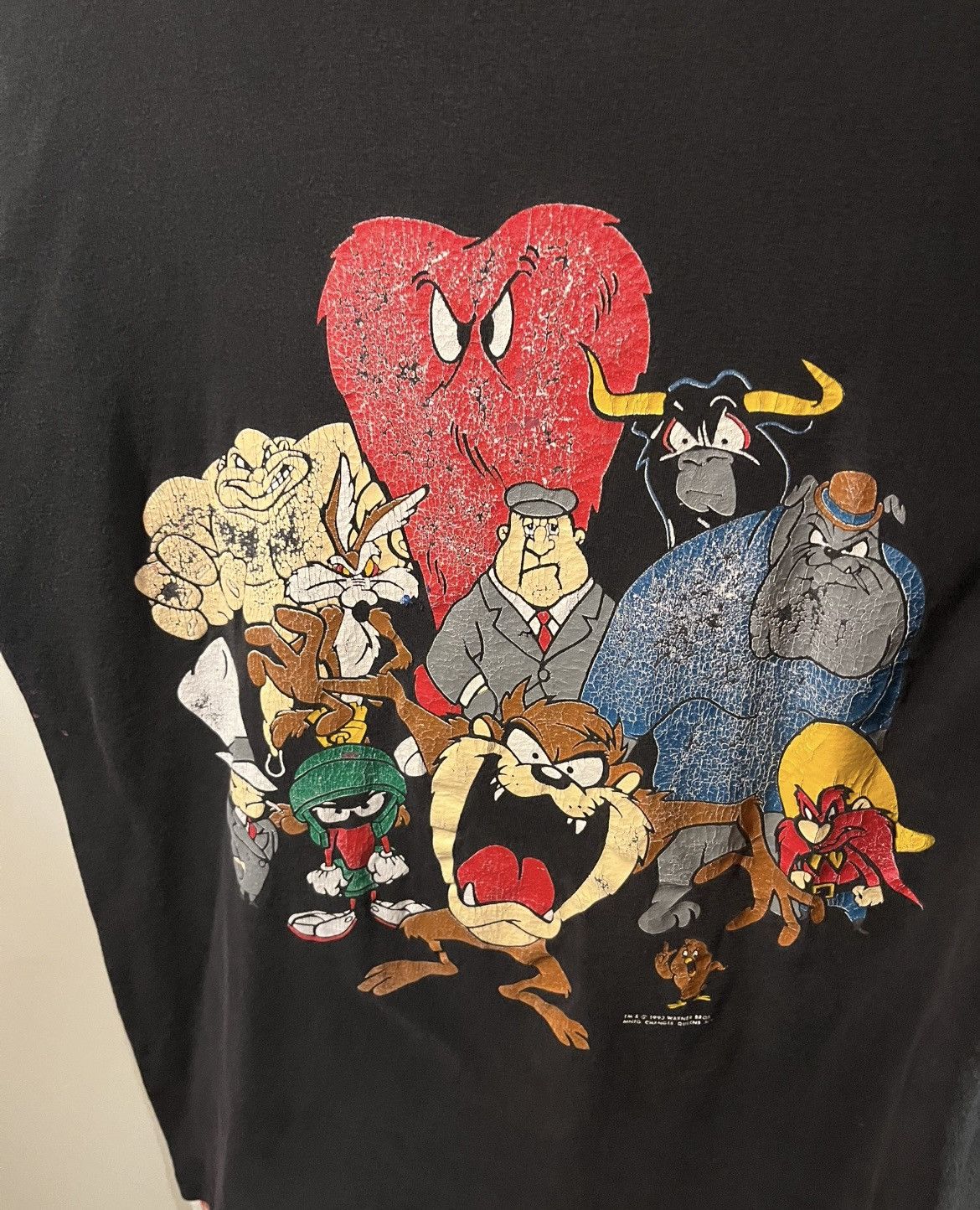 Warner Bros Vintage Looney Tunes Villains 1993 RARE 90’s Graphic T-Shirt Size US XL / EU 56 / 4 - 3 Thumbnail