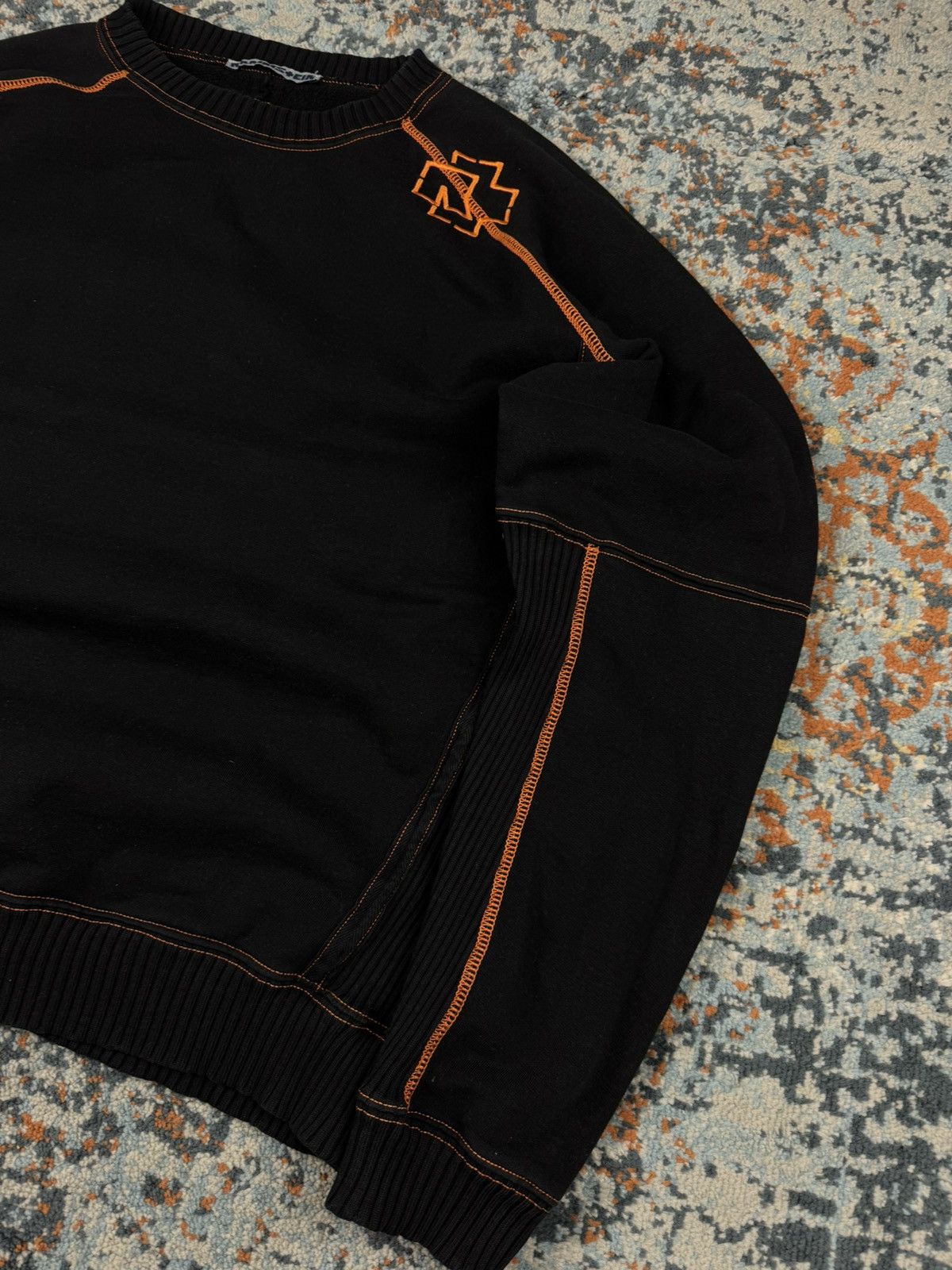 Vintage Vintage 90s Rammstein embroidered logo sweatshirt crewneck Size US XL / EU 56 / 4 - 7 Thumbnail