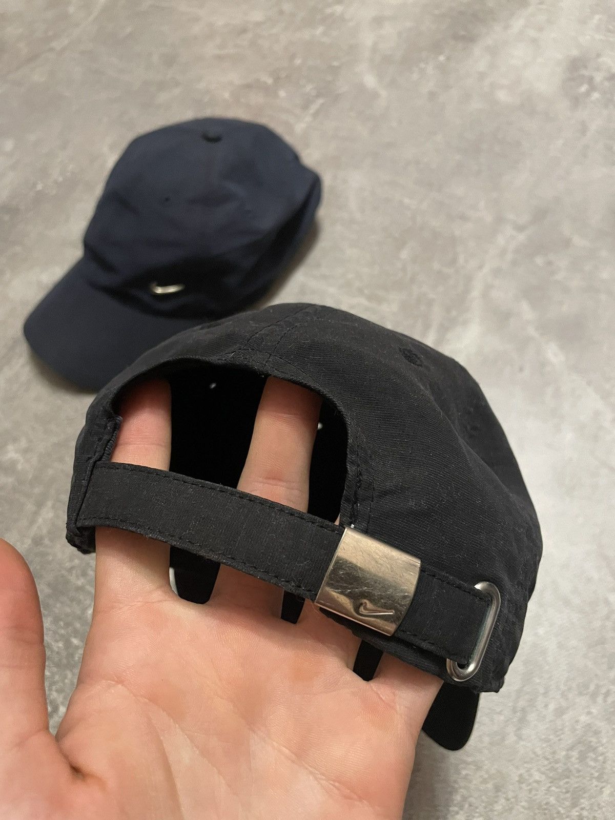 Nike × Vintage x6 Nike Metallic Swoosh Logo Cap Y2K Size ONE SIZE - 22 Thumbnail