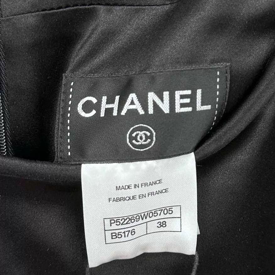 Chanel Chanel Satin Woven Panel Short Sleeve Dress Size 38 Size S / US 4 / IT 40 - 6 Thumbnail