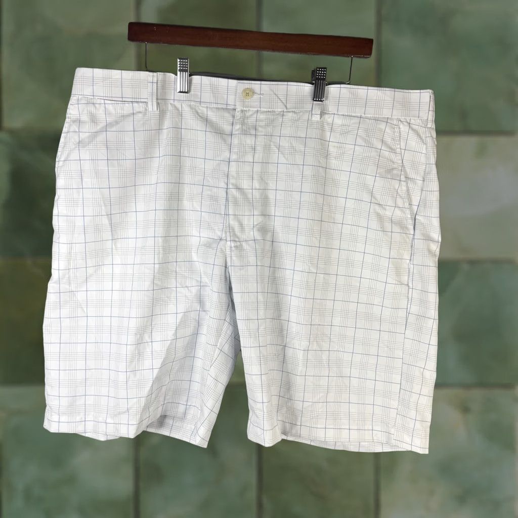 Hogan Ben Hogan Shorts Mens 42 White Check Performance Golf Moisture Wicking UPF 15 Sportswear Casual Athletic Size US 42 / EU 58 - 1 Thumbnail
