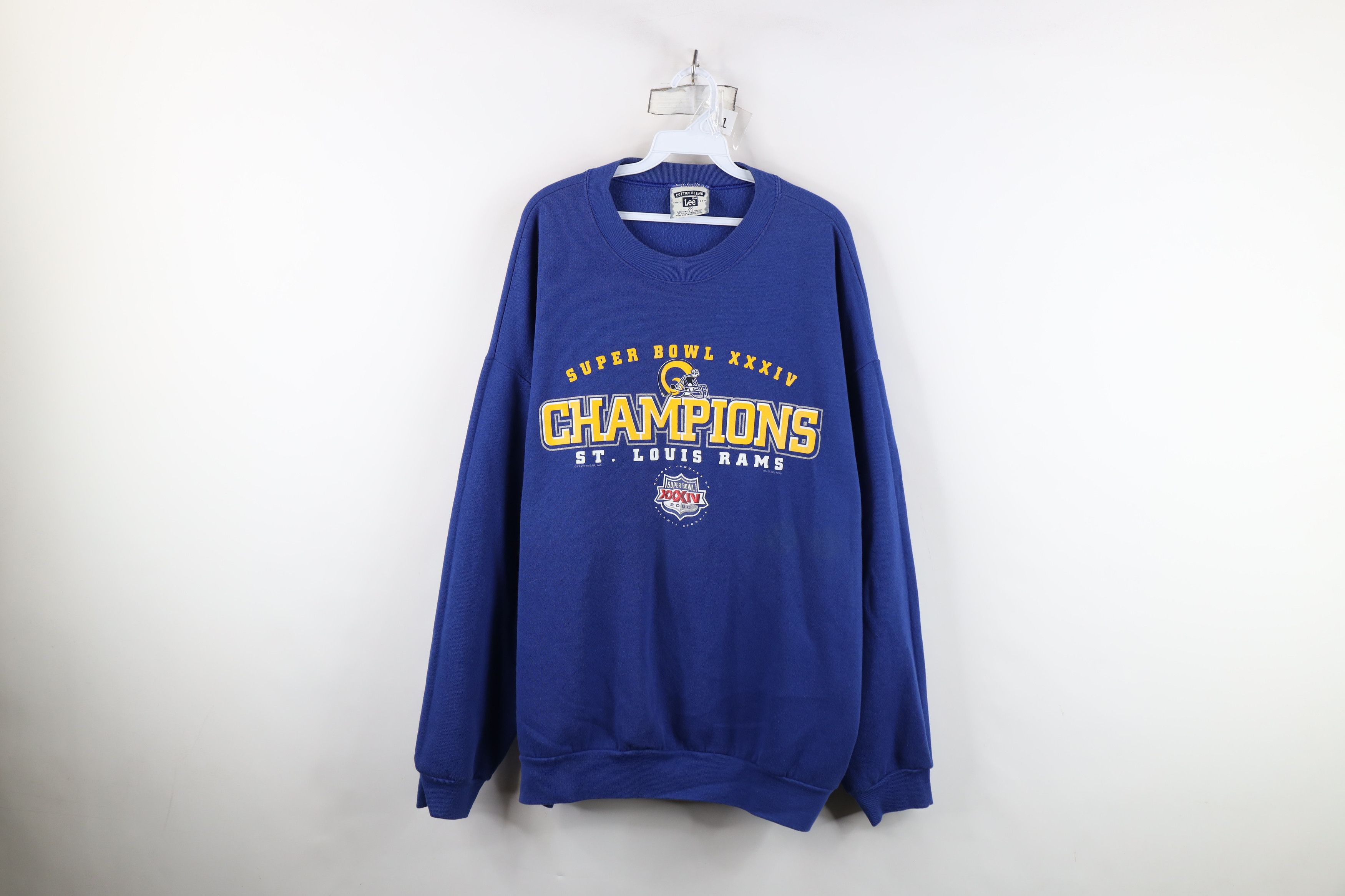 Vintage Vintage Y2K 2000 Champs St Louis Rams Football Sweatshirt Size US XXL / EU 58 / 5 - 1 Thumbnail