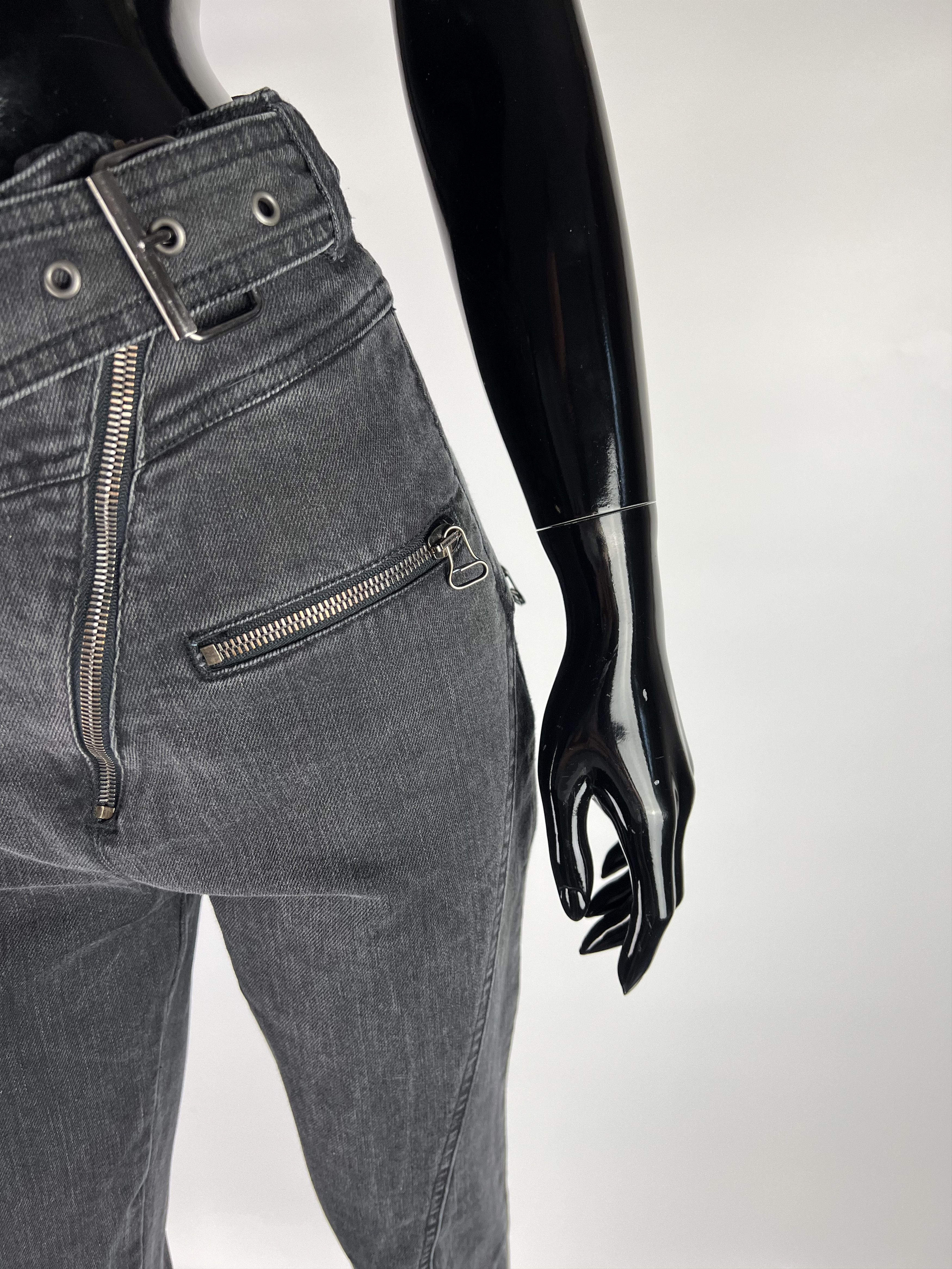 Balmain × Pierre Balmain Pierre Balmain Women's Jeans Gray Size 27 Size 27" / US 4 / IT 40 - 6 Thumbnail