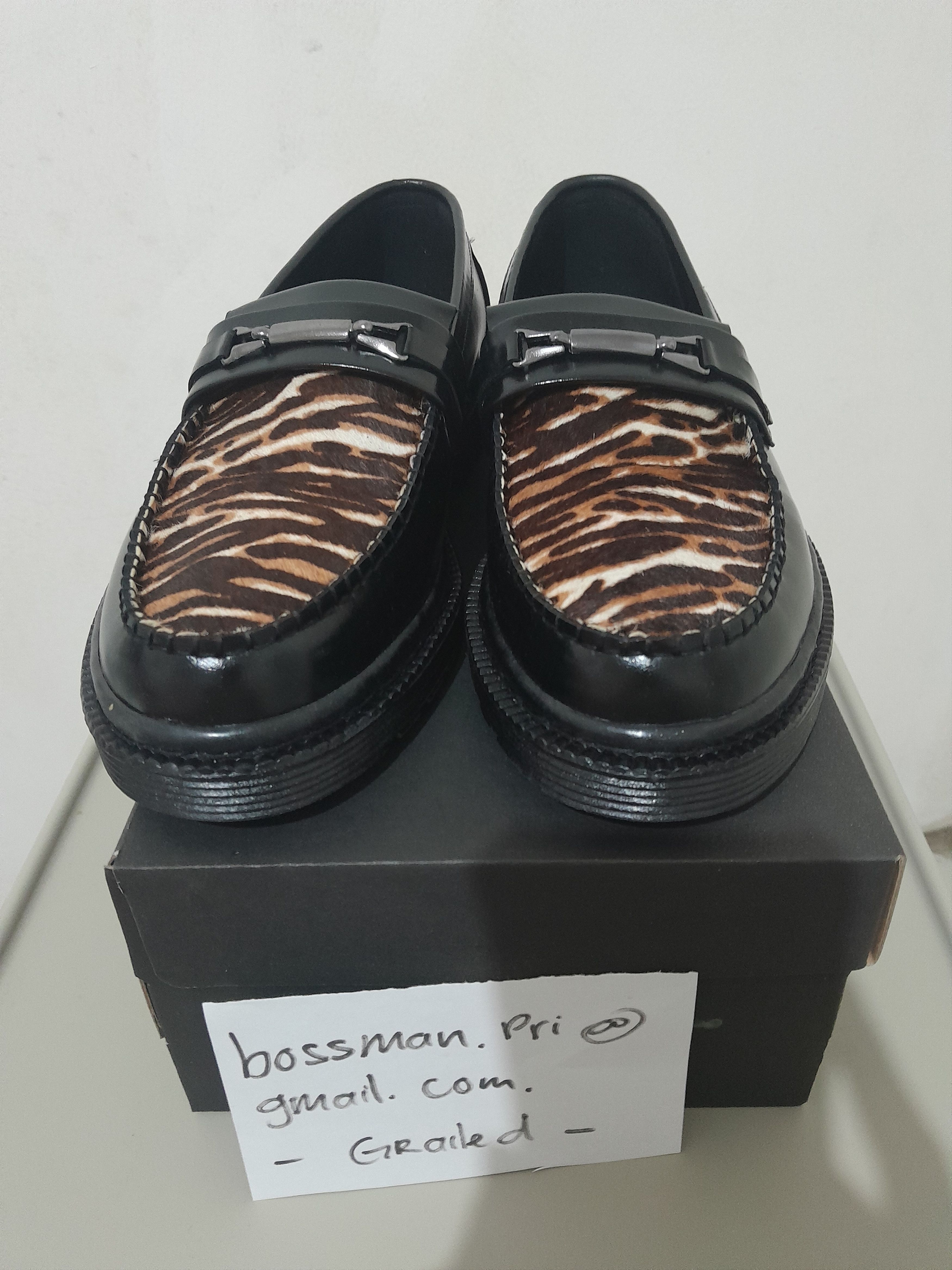 Other Bidz Tiger Leather Loafer Shoes Size US 9 / EU 42 - 3 Thumbnail