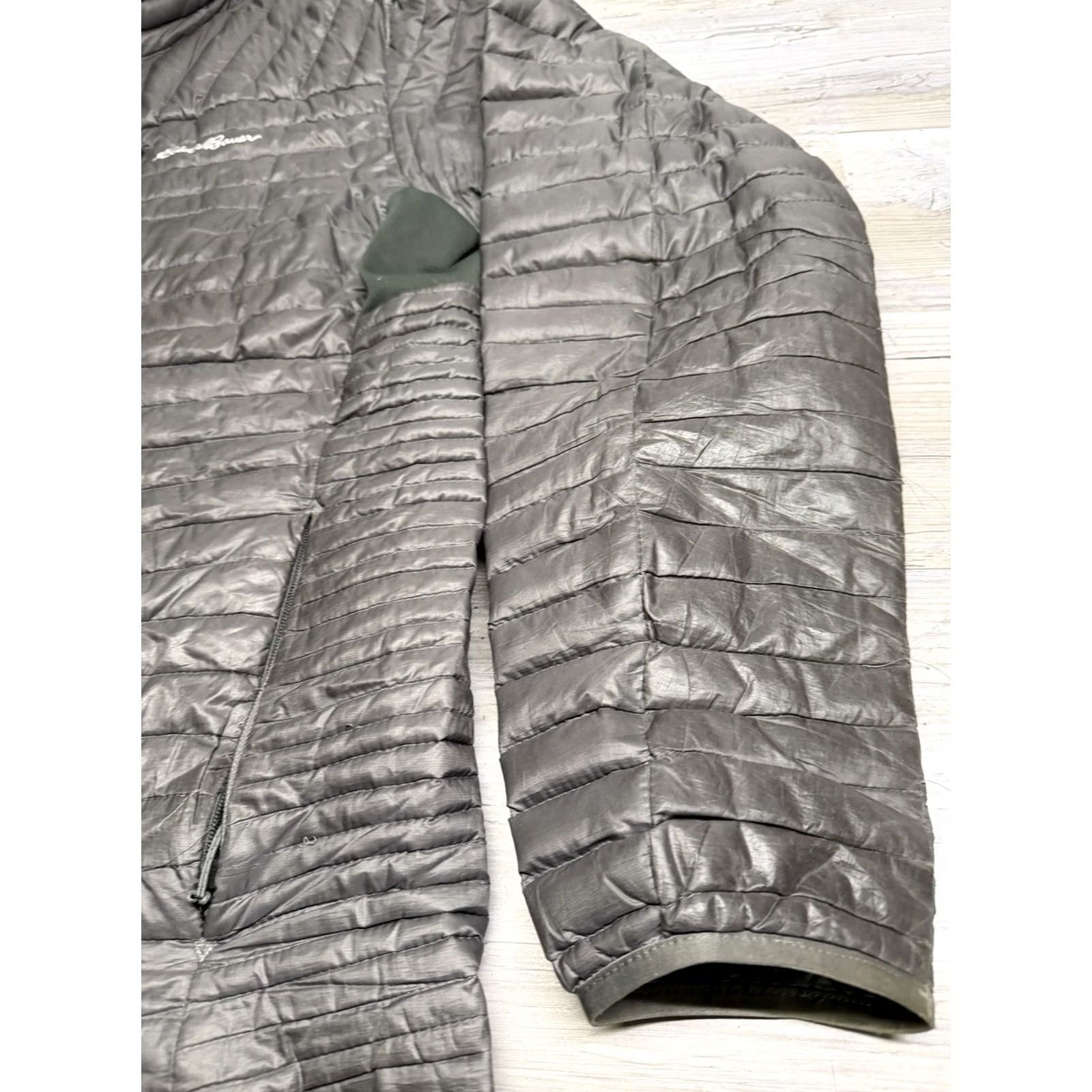 Eddie Bauer Eddie Bauer First Ascent Mens XLT Gray Stormdown 800 Thin Puffer Jacket Zip Up Jacket Men Gray Stormdown 800 Thin Puffer Zip Up XSlt? Size US XL / EU 56 / 4 - 3 Thumbnail