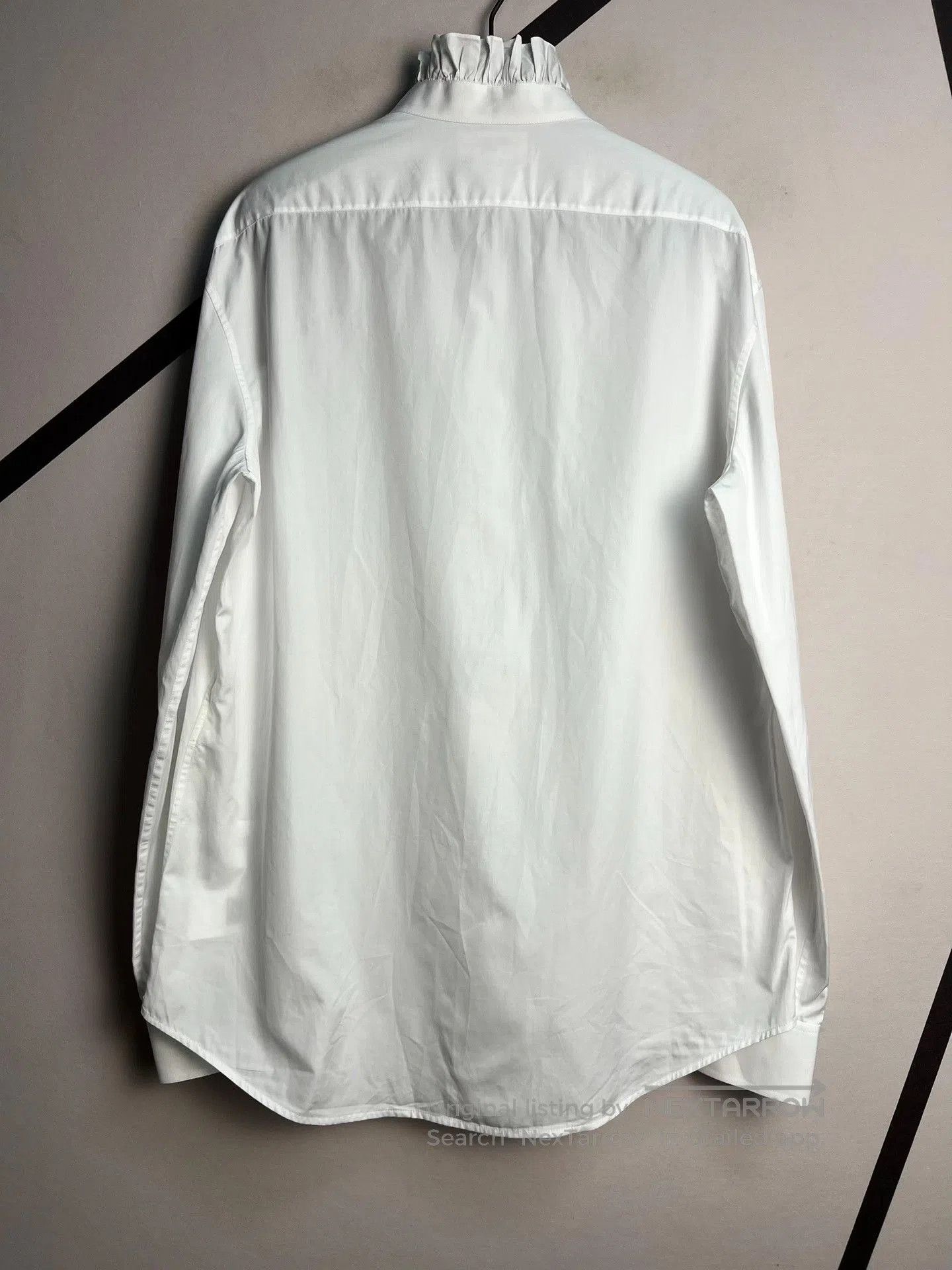 Celine Celine 21FW Runway White Lotus Collar Shirt. Size S / US 4 / IT 40 - 2 Thumbnail