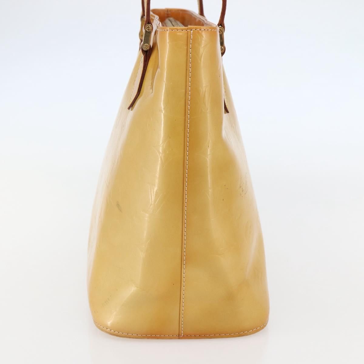 Louis Vuitton LOUIS VUITTON Monogram Vernis Houston Hand Bag Beige M91004 Size ONE SIZE - 4 Thumbnail