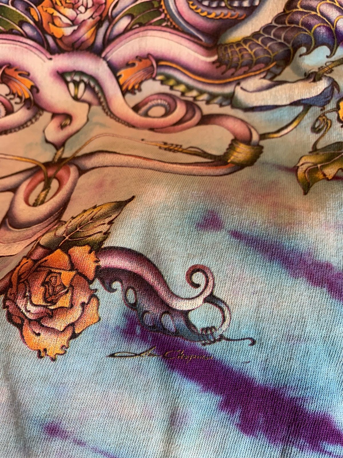 Vintage *RARE* Vintage 70’s Geisha Japan Dragonfly Chapman Art Shirt Size US M / EU 48-50 / 2 - 5 Thumbnail