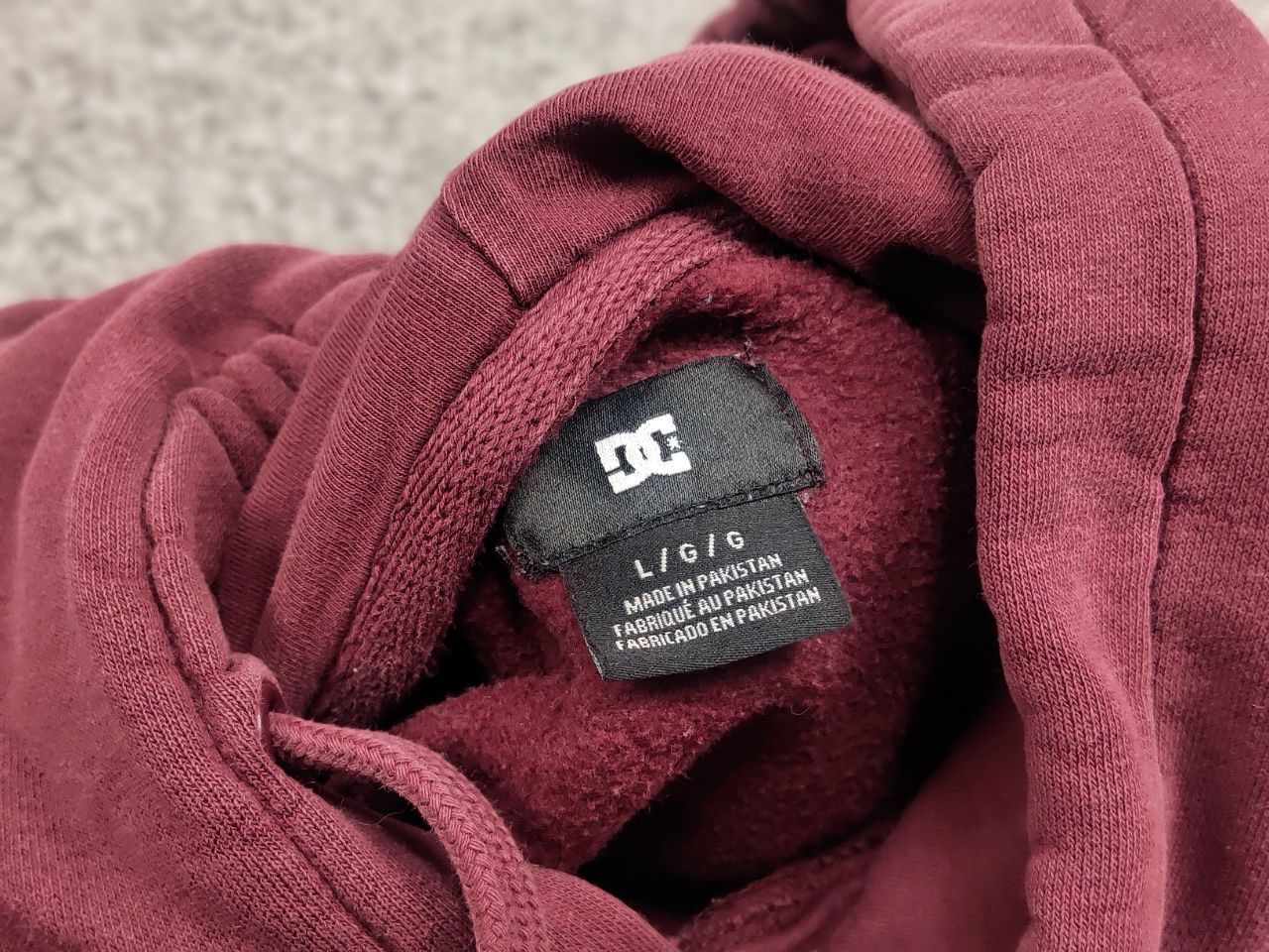 DC Vintage DC Hoodie Big Logo Baggy Burgundy y2k 90s Size US L / EU 52-54 / 3 - 11 Thumbnail