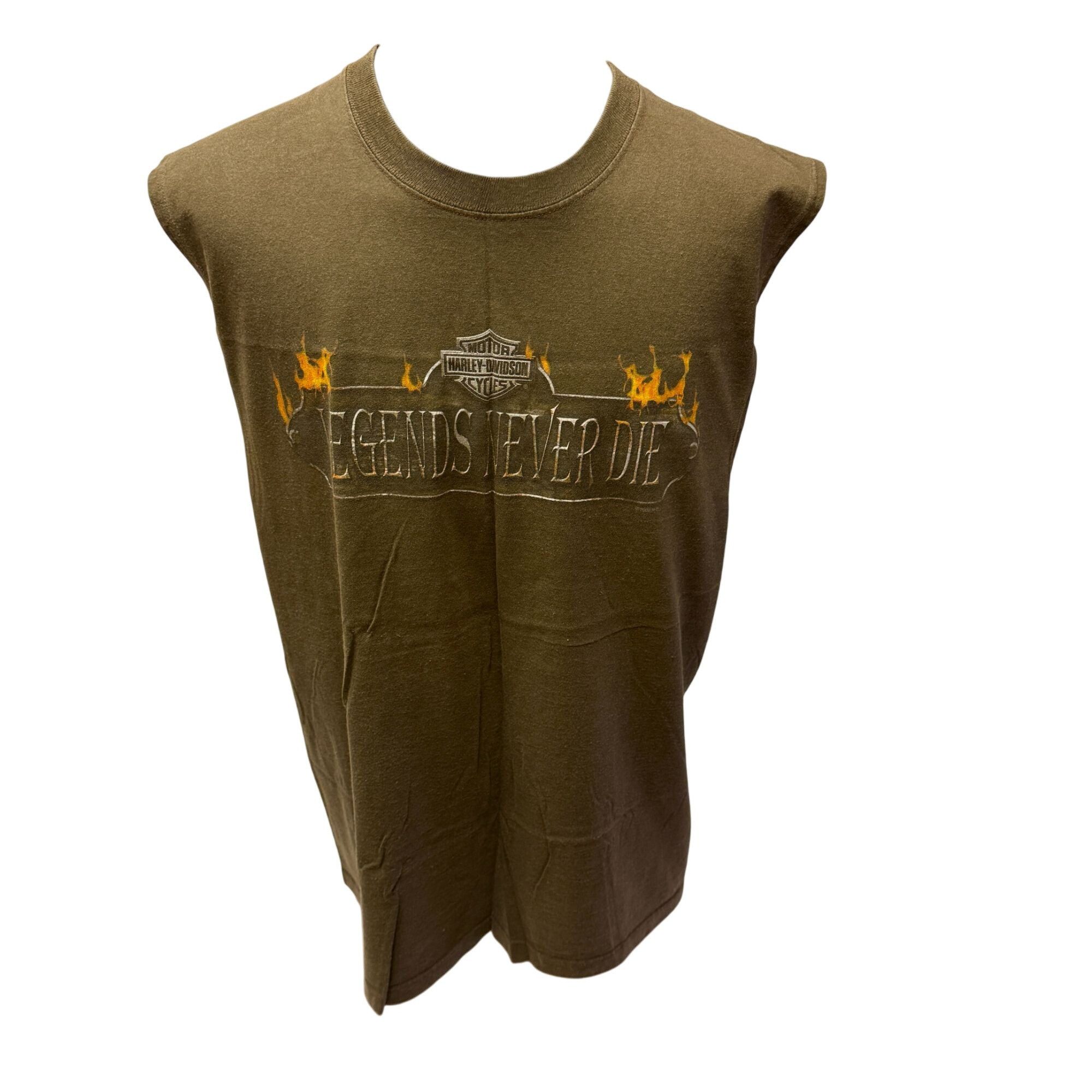 Harley Davidson BATTLEFIELD GETTYSBURG Pa LEGENDS NEVER DIE Motorcycle Biker Size US XL / EU 56 / 4 - 2 Thumbnail
