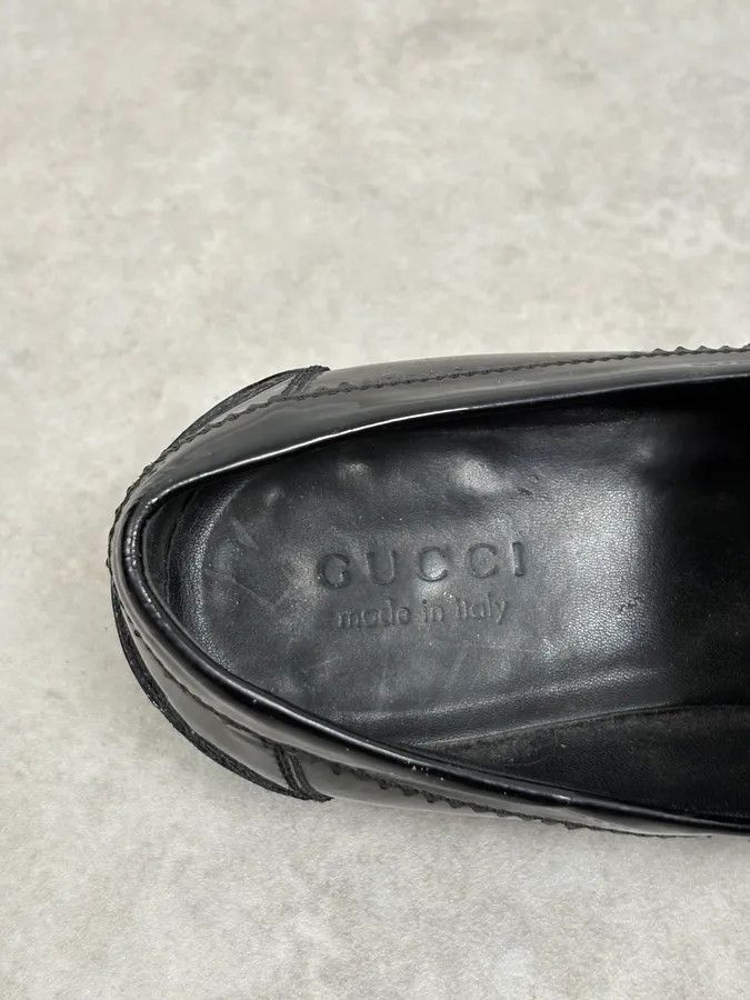 Gucci Gucci Black Leather Classy Loafers Size US 8 / EU 41 - 7 Thumbnail