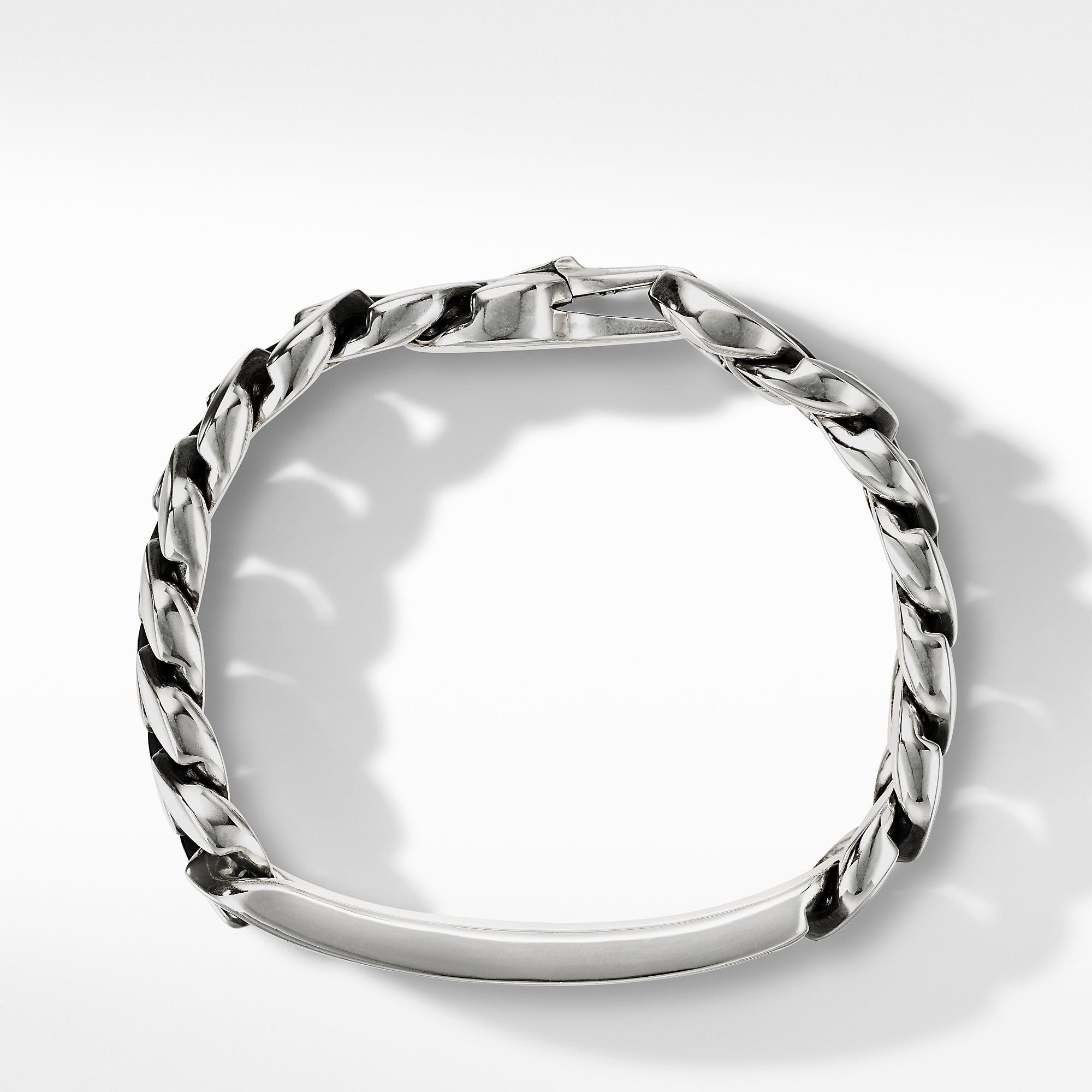 David Yurman o1w1db10325 Size:OS/Curb Chain ID Bracelet in Silver Size ONE SIZE - 2 Thumbnail