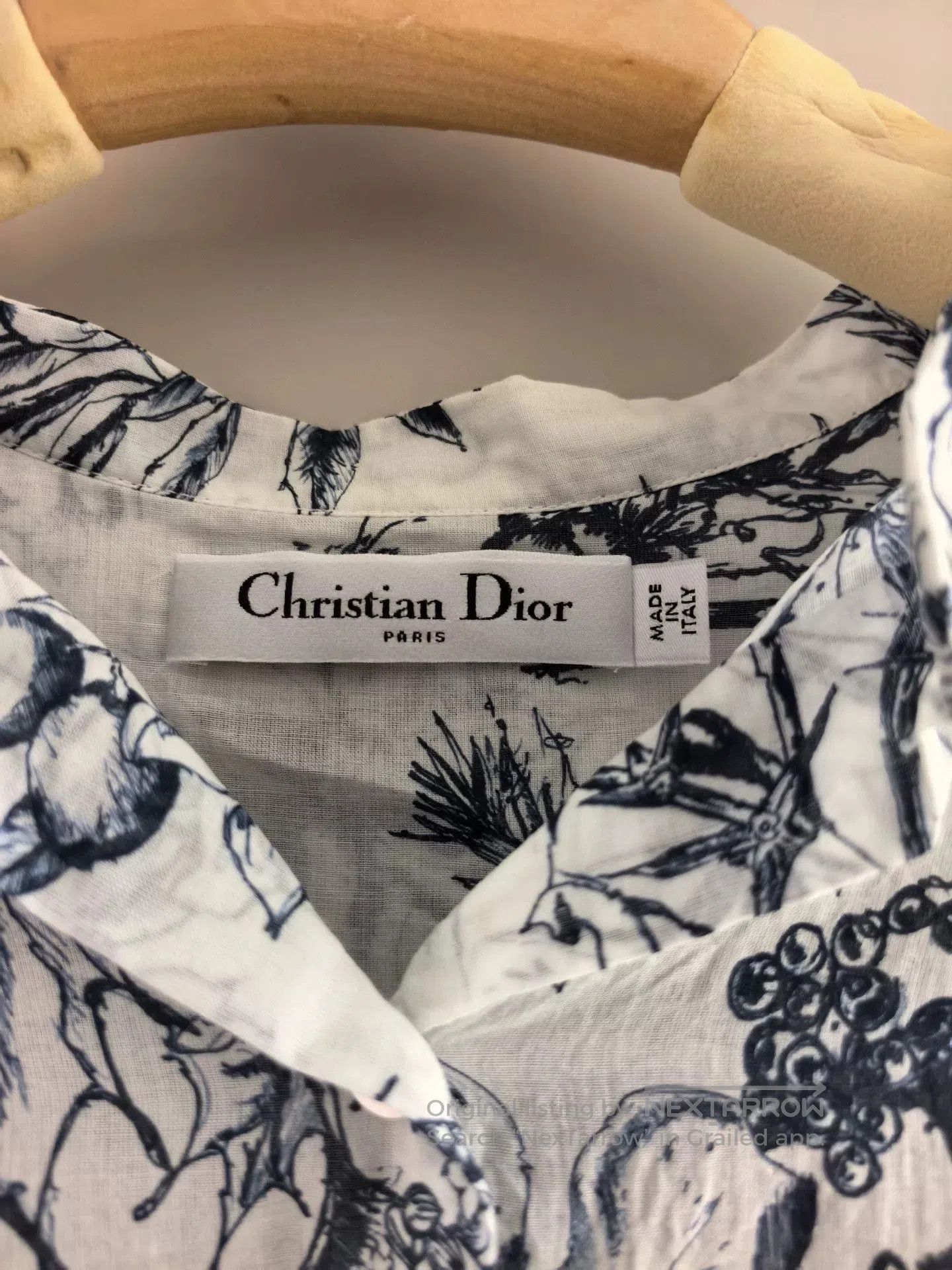 Dior DIOR Cruise Toile de Jouy Cotton Long-Sleeve Shirt. Size XS / US 0-2 / IT 36-38 - 3 Thumbnail
