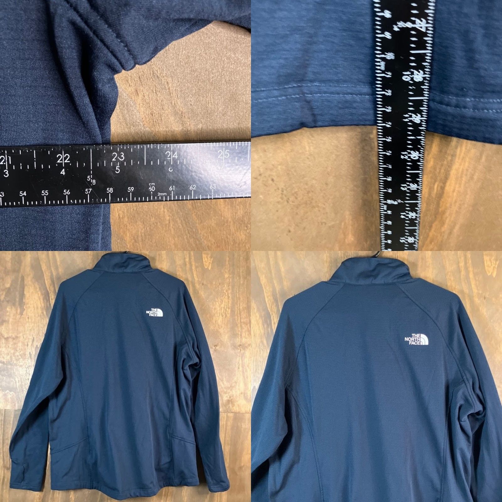 The North Face The North Face Womens Sweatshirt Navy Blue 1/4 Zip Mock Long Sleeve XXL Size XXL / US 16-18 / IT 52-54 - 8 Thumbnail