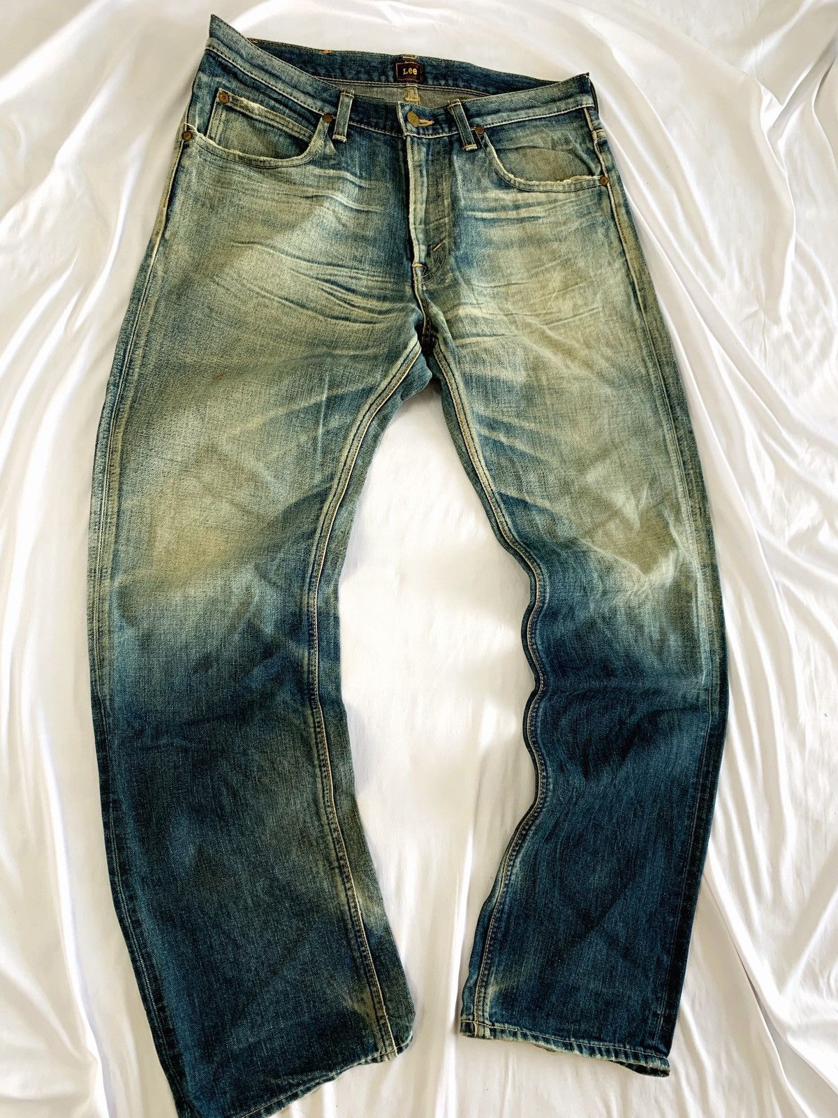 Lee lee dirty faded jeans pant Size US 34 / EU 50 - 3 Thumbnail