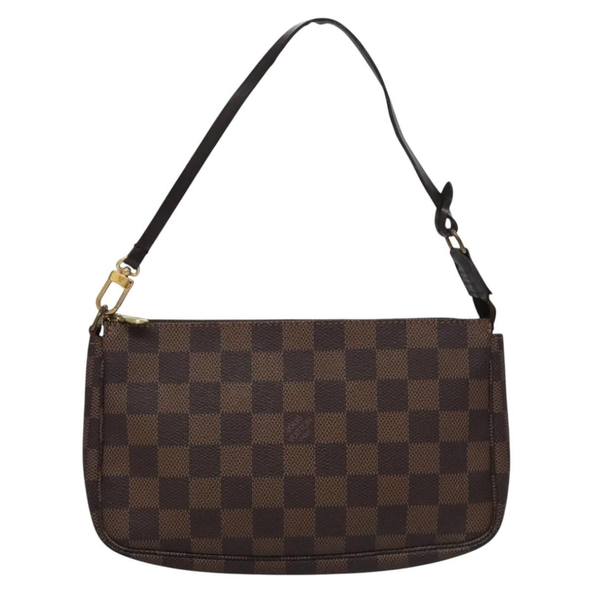 Louis Vuitton Pochette Accessoire Brown Canvas Clutch Bag (Pre-Owned) Size ONE SIZE - 1 Thumbnail