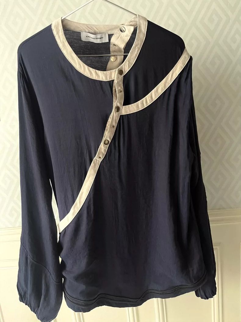 Kiko Kostadinov Kiko Kostadinov Navy blue deconstructed top Size US L / EU 52-54 / 3 - 1 Thumbnail