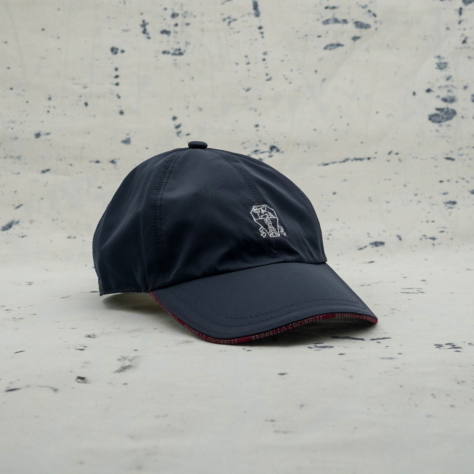 Brunello Cucinelli Brunello cucinelli nylon navy blue logo baseball cap hat Size ONE SIZE - 1 Thumbnail