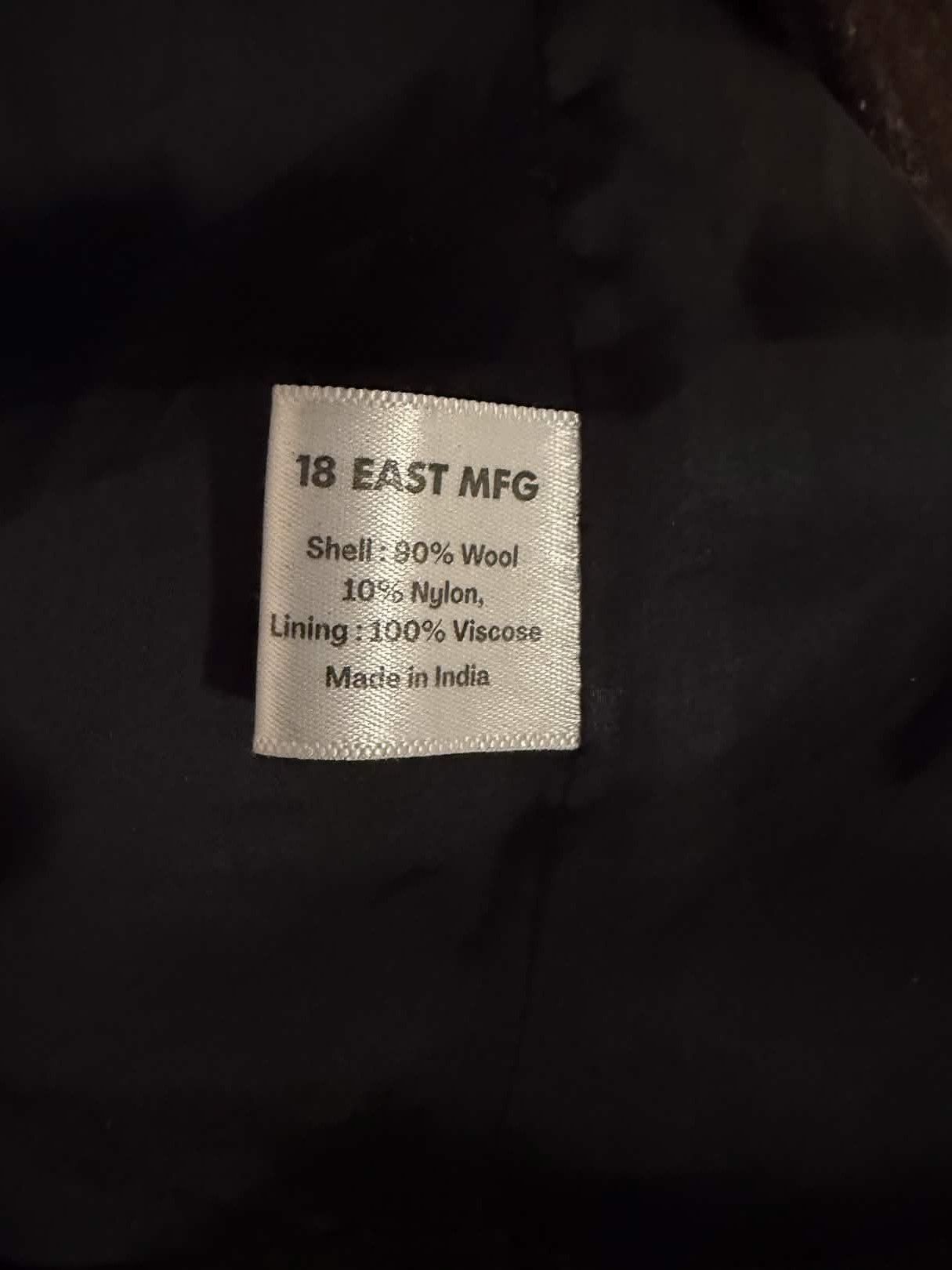 18 East Lamar Half Raglan Topcoat Wool Melton Size US S / EU 44-46 / 1 - 3 Thumbnail