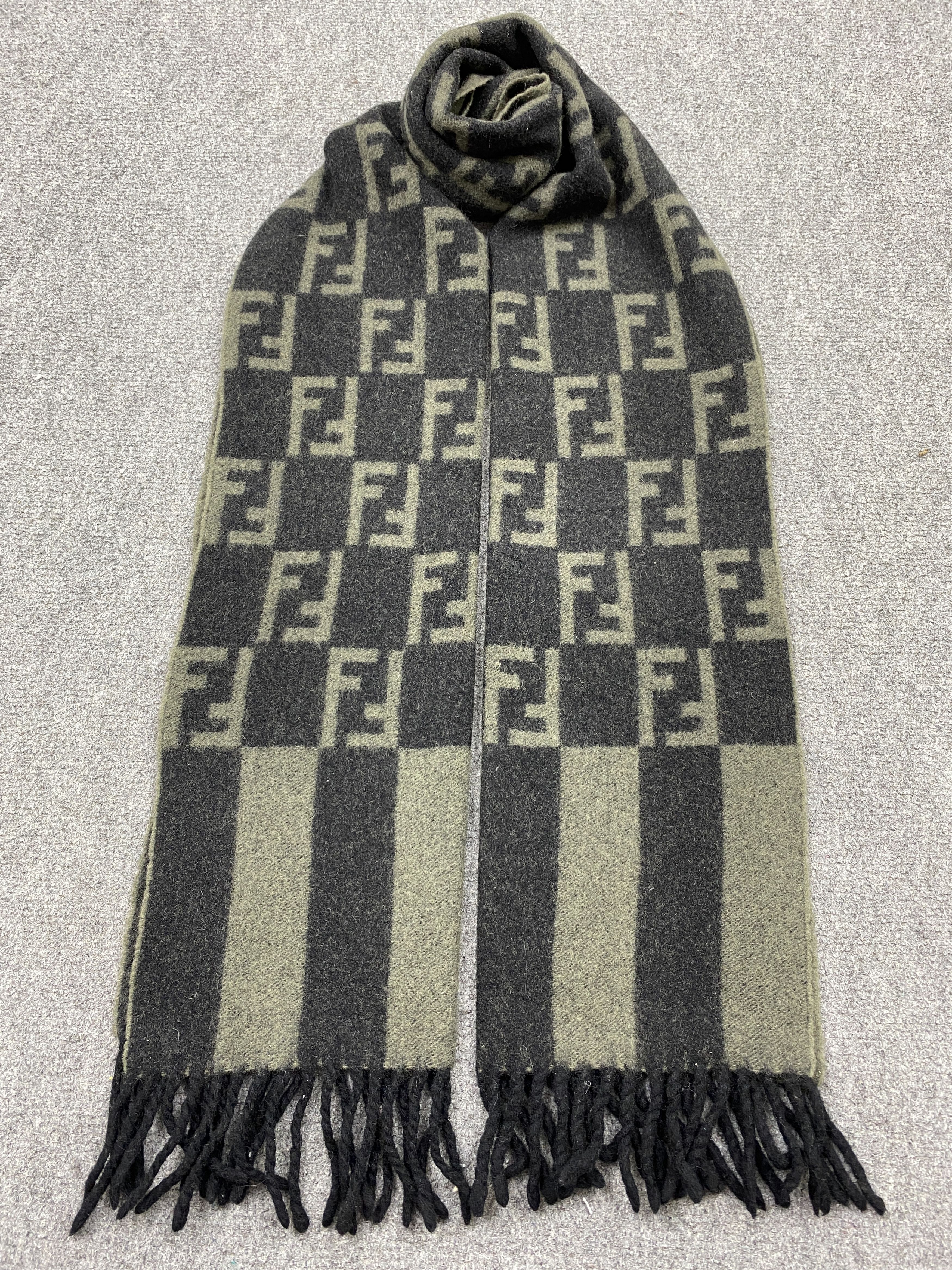 Fendi Vintage Fendi Monogram Scarf/Muffler -SC0103 Size ONE SIZE - 10 Thumbnail