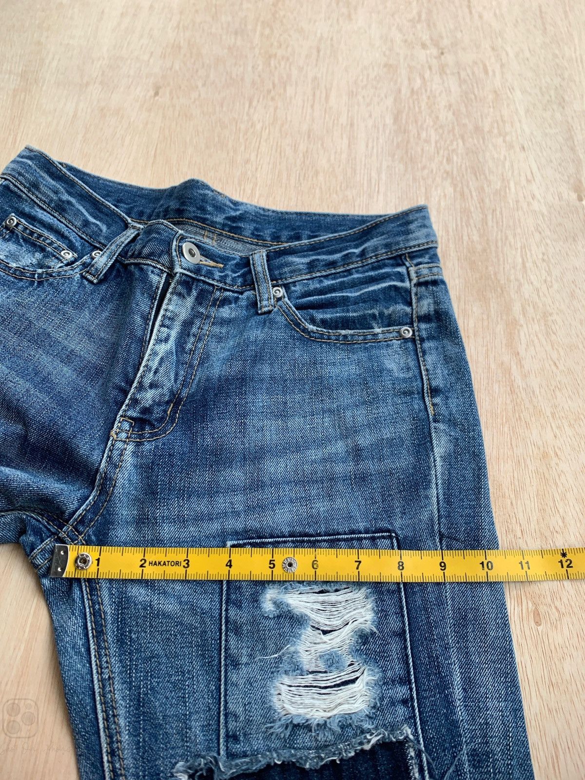 If Six Was Nine × Japanese Brand Distressed Denim Ozoc Patchwork Jeans Size US 30 / EU 46 - 7 Thumbnail
