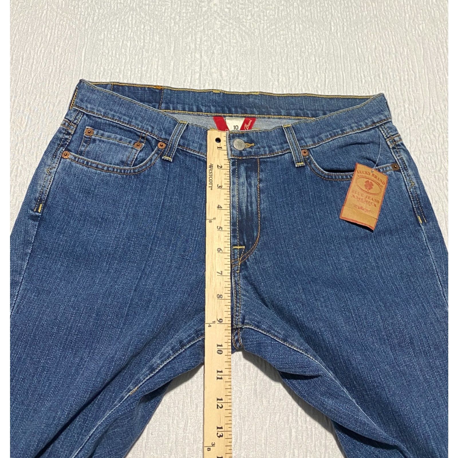 Lucky Brand Lucky Brand Jeans Womens Sweet Crop Denim Size 10 Blue NWT Made in USA Size 32" / US 10 / IT 46 - 7 Thumbnail