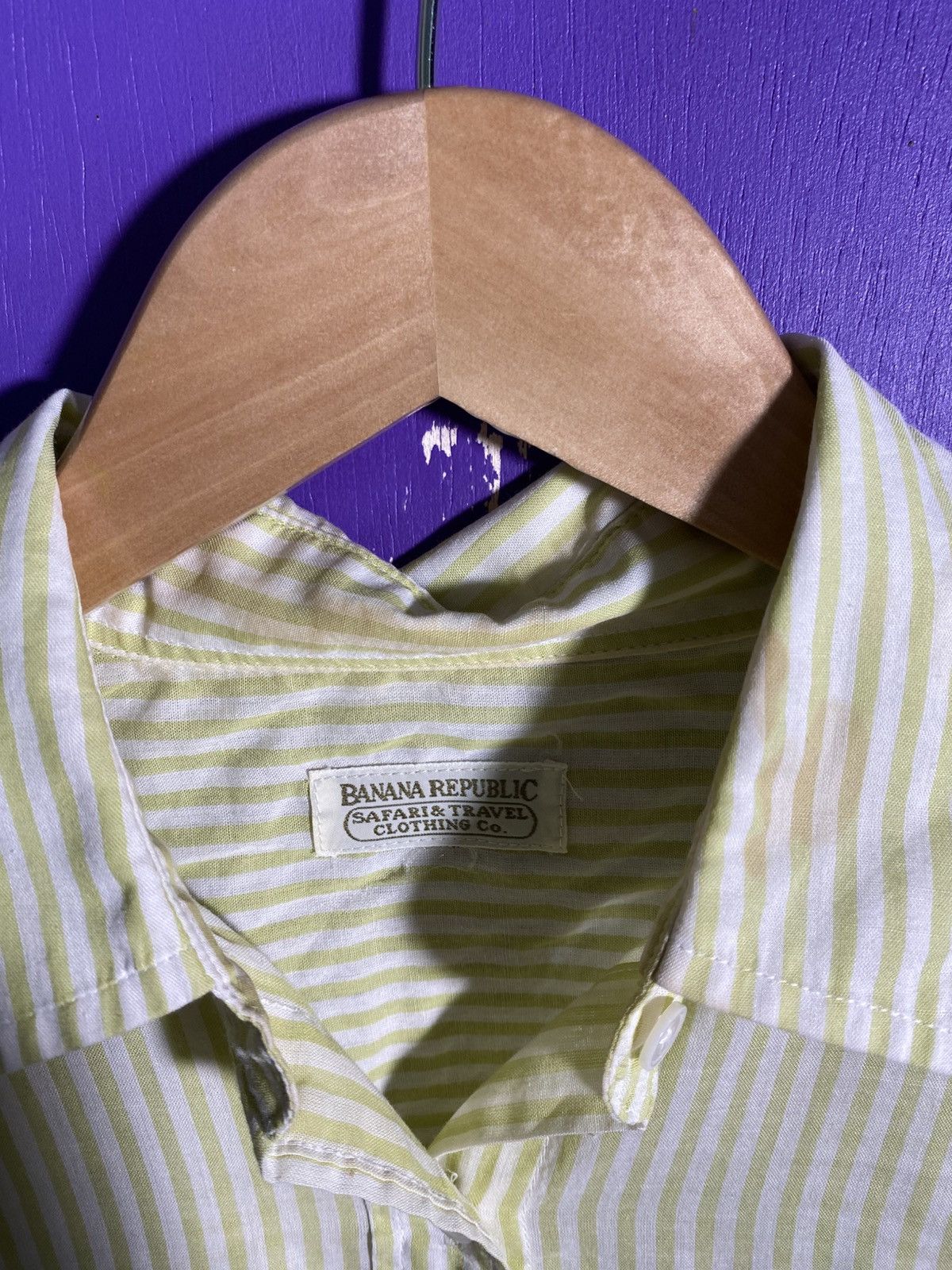 Banana Republic × Vintage Vintage 80s Banana republic striped boxy button up Size US M / EU 48-50 / 2 - 4 Thumbnail