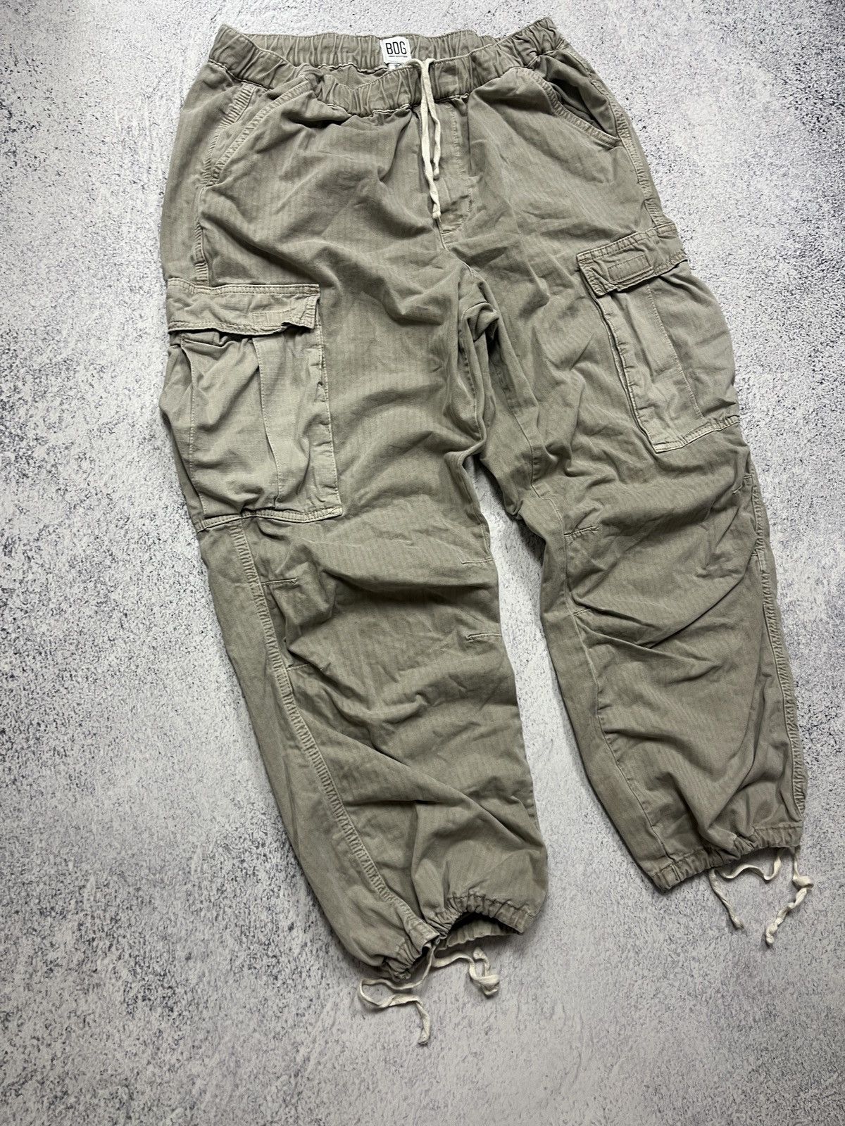 Other Crazy Y2K BDG Black Baggy Cargo Pants Rave Style Essential Size US 34 / EU 50 - 5 Thumbnail